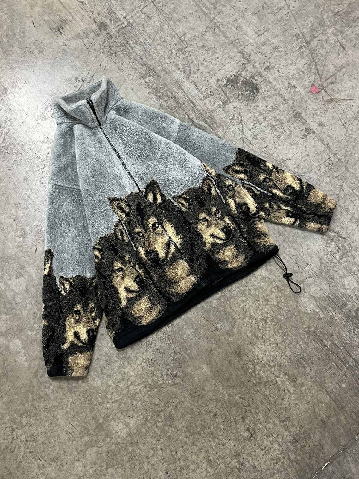Vintage All over print fleece vintage wolf nature animals fall rare Size US M / EU 48-50 / 2 - 4 Thumbnail