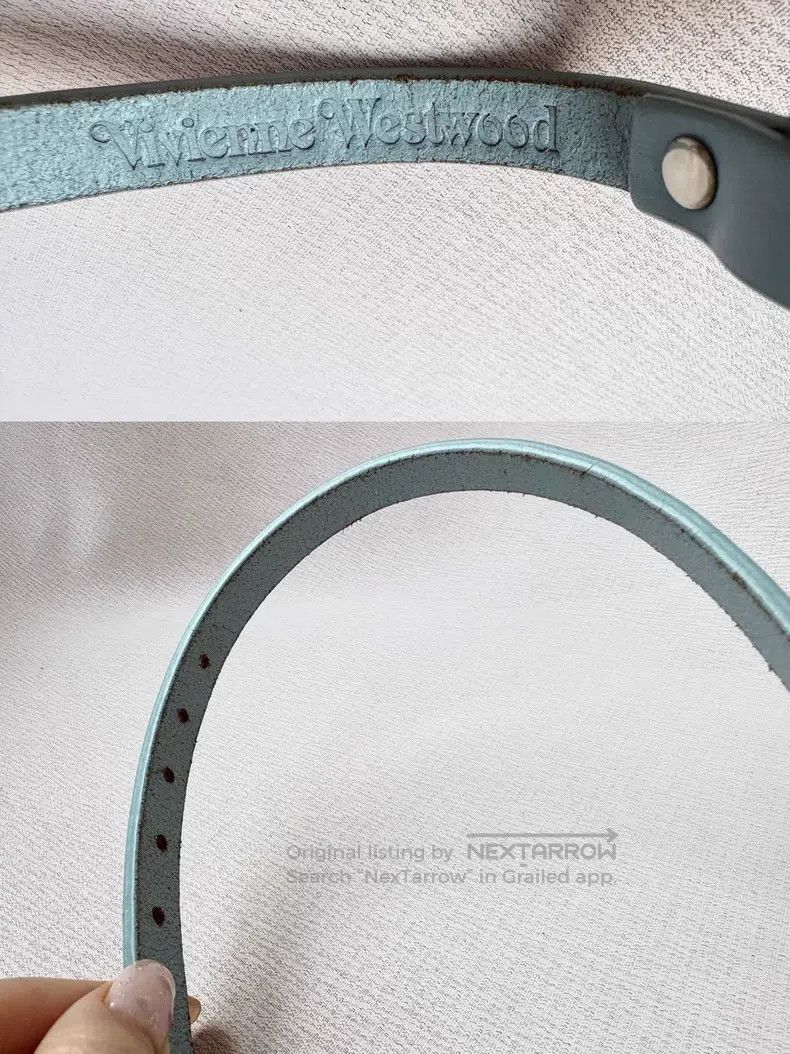 Vivienne Westwood Vivienne Westwood Blue graffiti Saturn Chocker collar Size ONE SIZE - 9 Thumbnail