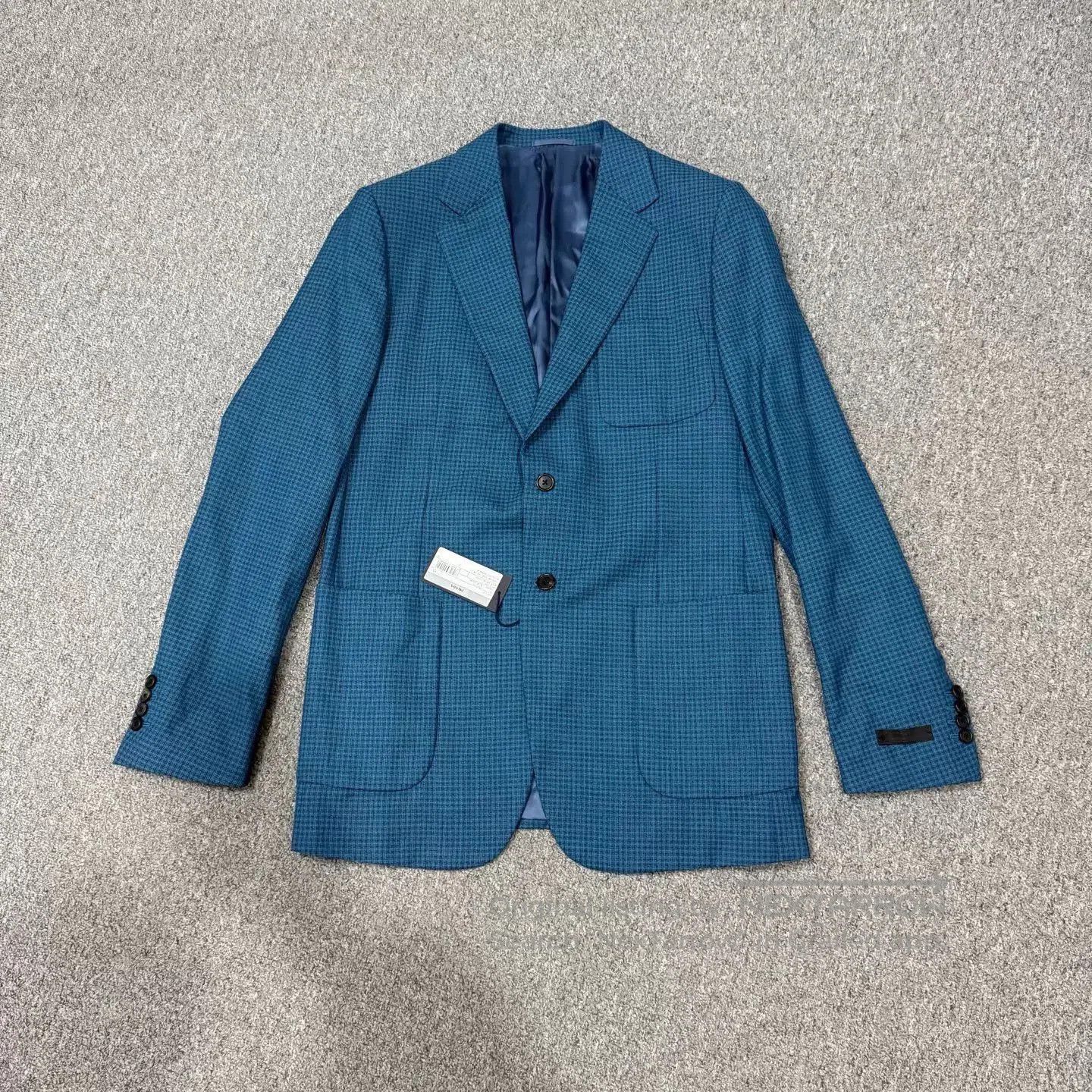 Prada Blue Checkered Light Jacket Blazer. Size US M / EU 48-50 / 2 - 2 Thumbnail