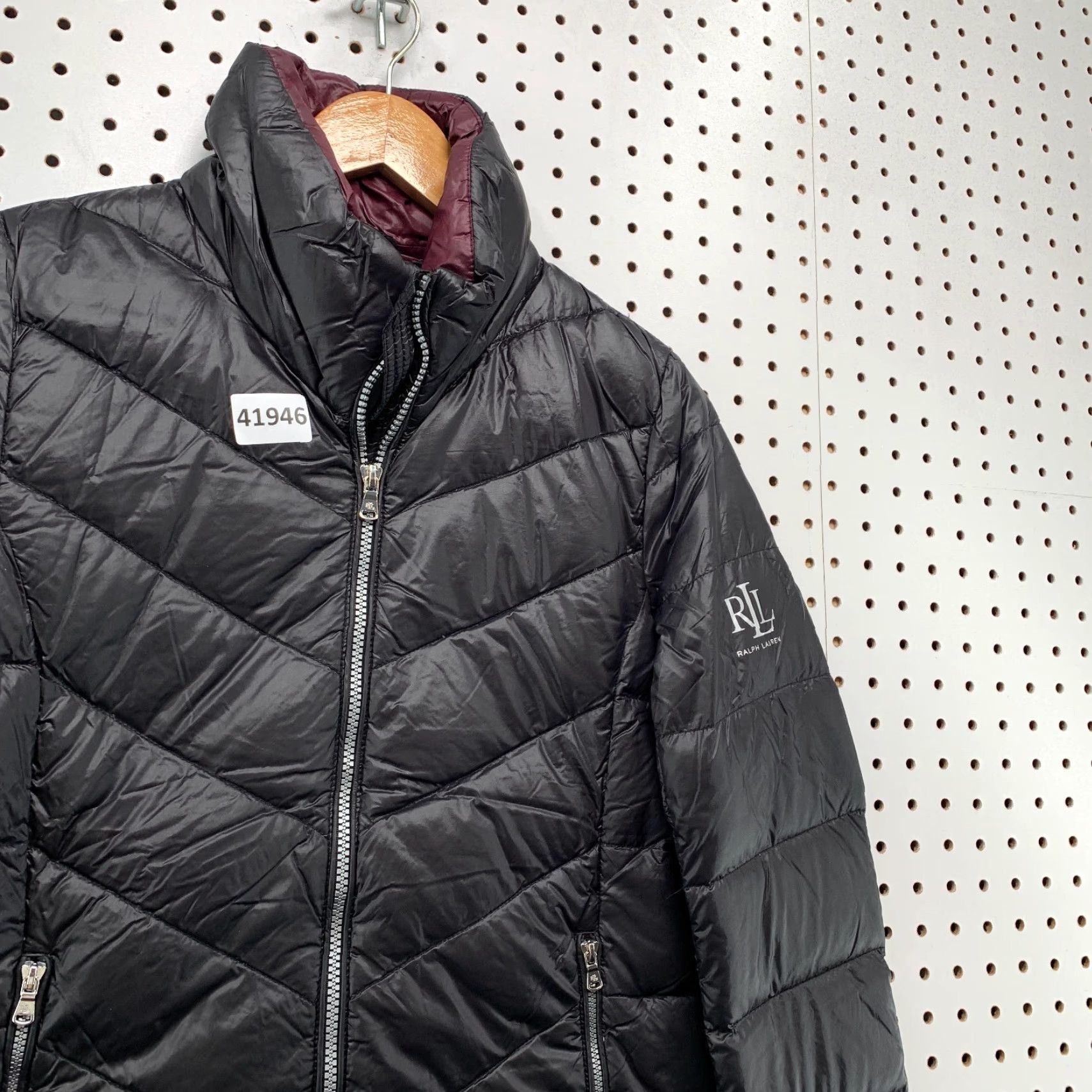 Ralph Lauren LAUREN RALPH LAUREN Jacket Womens XS Black Zip Quilted Puffer Down Size XS / US 0-2 / IT 36-38 - 7 Thumbnail