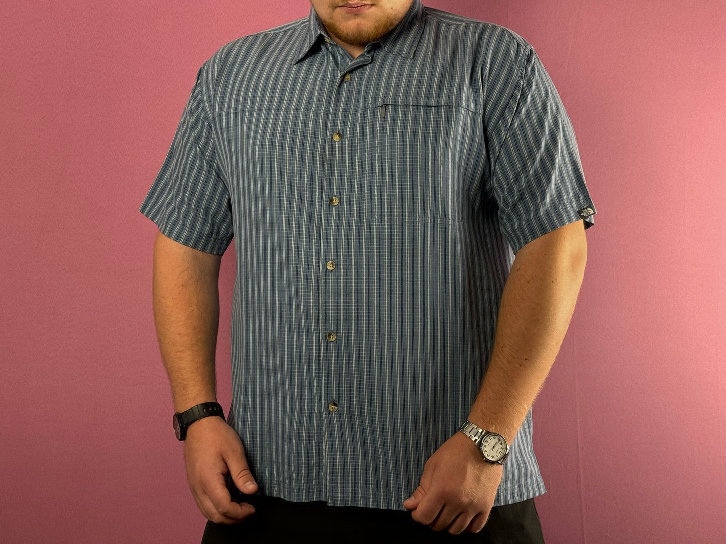 The North Face × Vintage The North Face Vintage Men's Trekking Check Sleeve Shirt Size US XXL / EU 58 / 5 - 3 Thumbnail