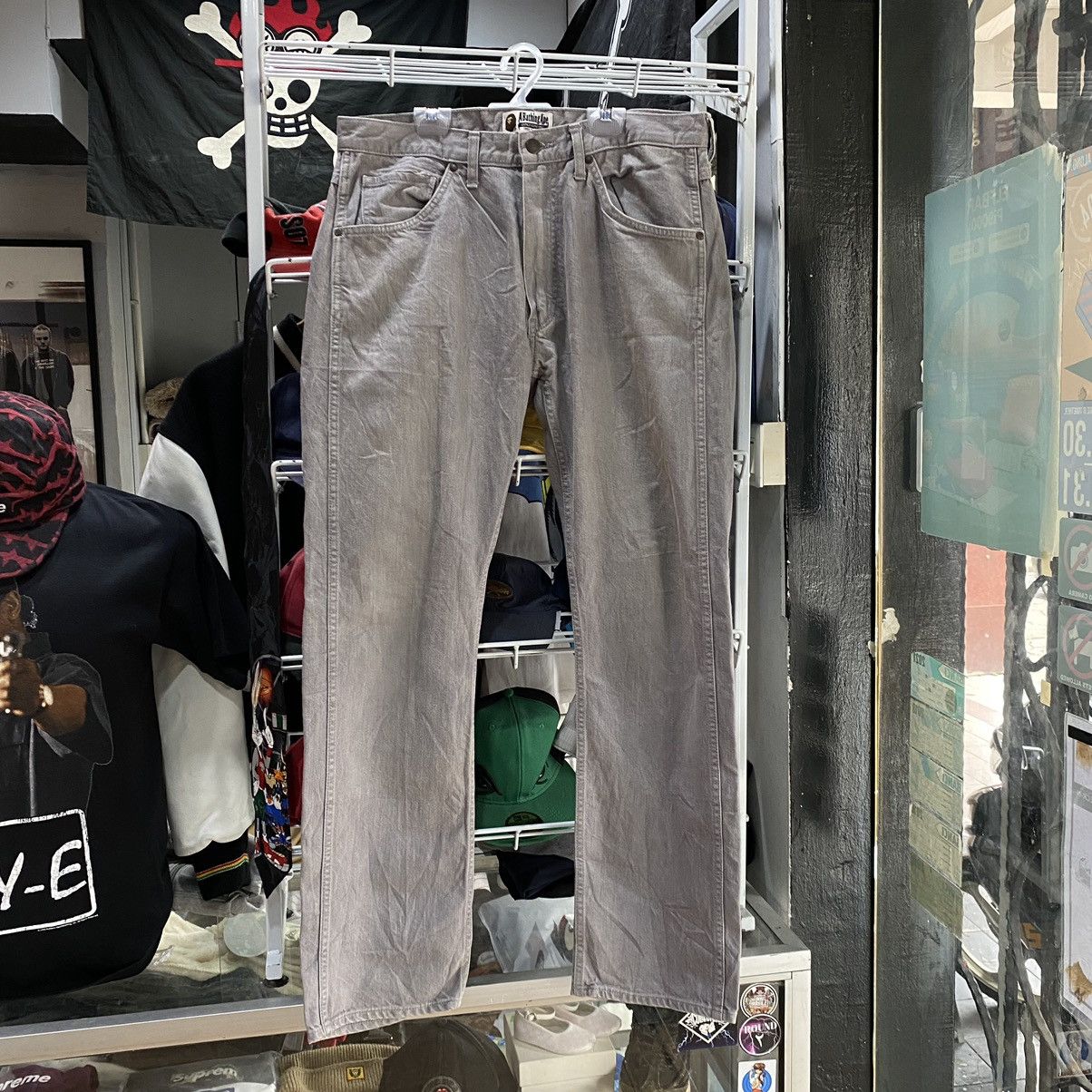 Bape Champion Logo Denim Size US 33 - 2 Thumbnail