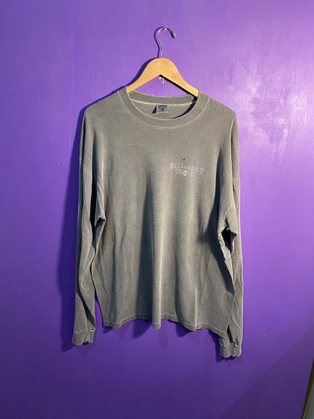 Billabong Vintage 90s Billabong mullet logo long-sleeve t-shirt Size US XL / EU 56 / 4 - 1 Thumbnail