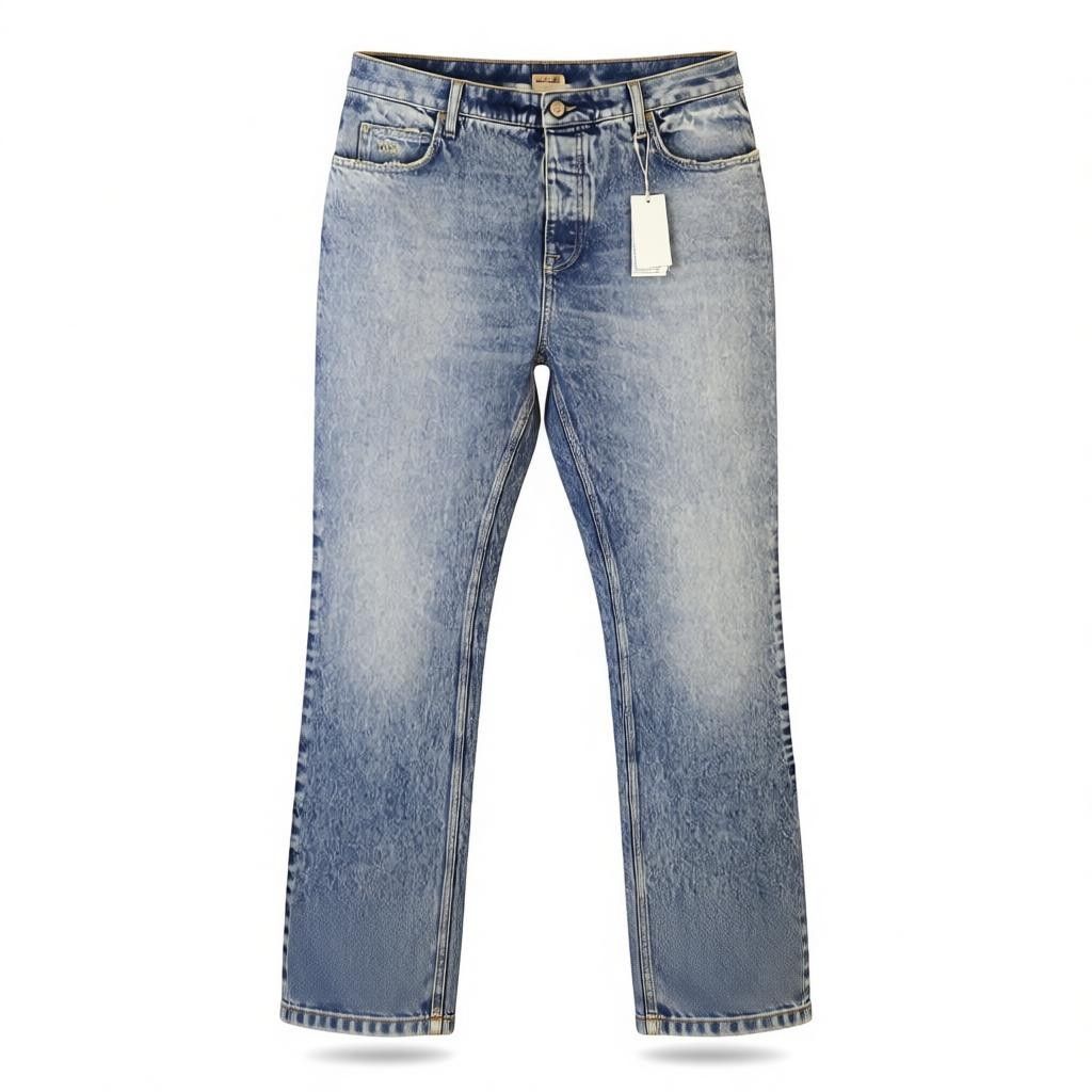 Guess STRAIGHT W32 Blue Whiskers Button Fly Denim 87827 Size US 32 / EU 48 - 1 Thumbnail
