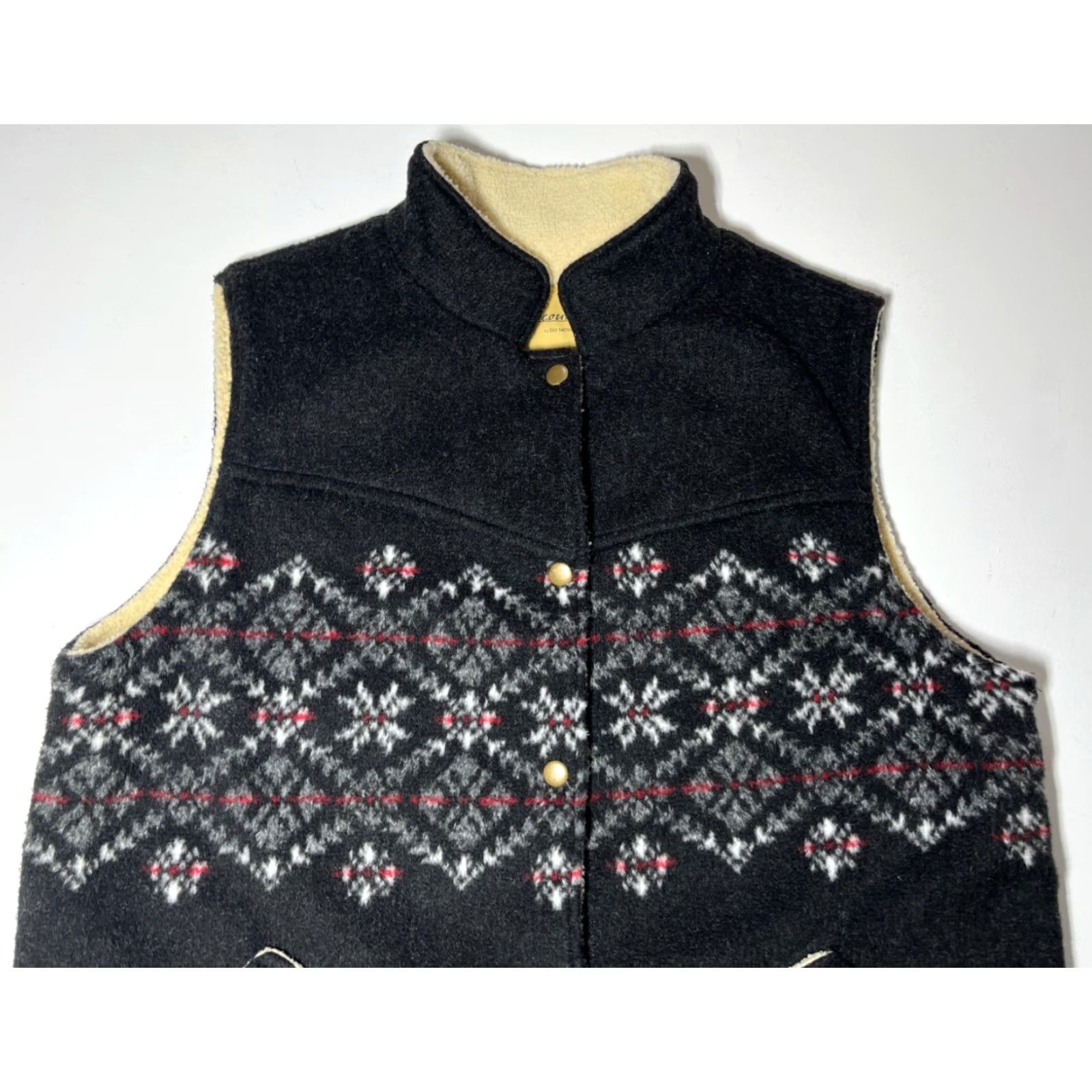 Vintage VINTAGE Upcountry Shirt Women's Vest XL Black Snap-On Pockets Outdoor 90s Mens Womens Girls Size XL / US 12-14 / IT 48-50 - 6 Thumbnail