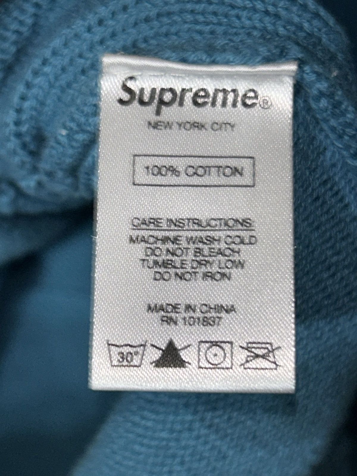 Supreme Supreme Tonal Checkerboard Small Box Sweater SS21 Blue Large Size US L / EU 52-54 / 3 - 6 Thumbnail