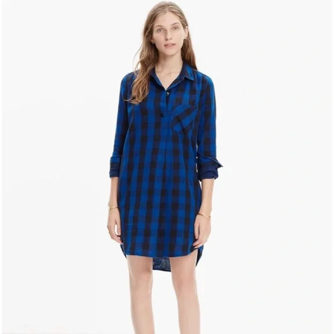 Madewell MADEWELL Latitude Shirtdress in Buffalo Check Plaid Sz Small Size S / US 4 / IT 40 - 1 Thumbnail