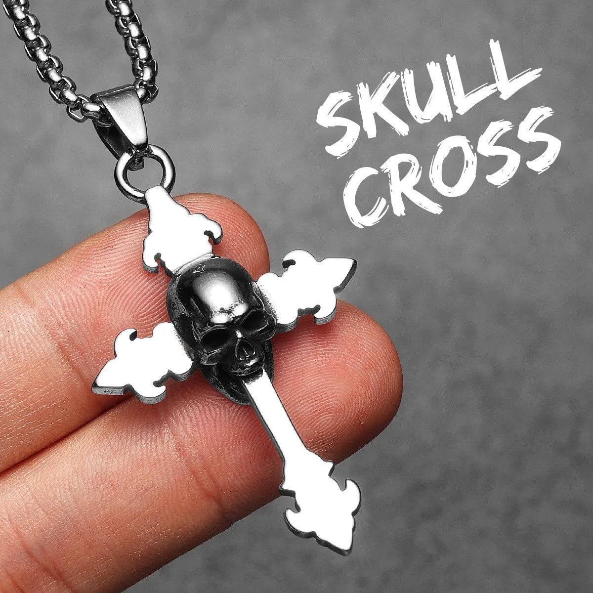 Other Skull Cross Pendant Accessories Necklace Gifts Size ONE SIZE - 7 Thumbnail