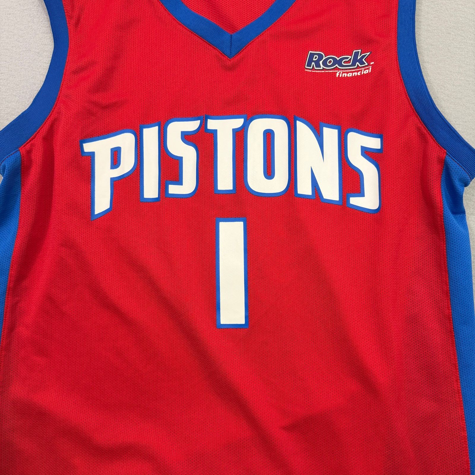 Vintage Vintage Detroit Pistons Basketball Jersey Size 2XL XXL Red Size US XXL / EU 58 / 5 - 2 Thumbnail
