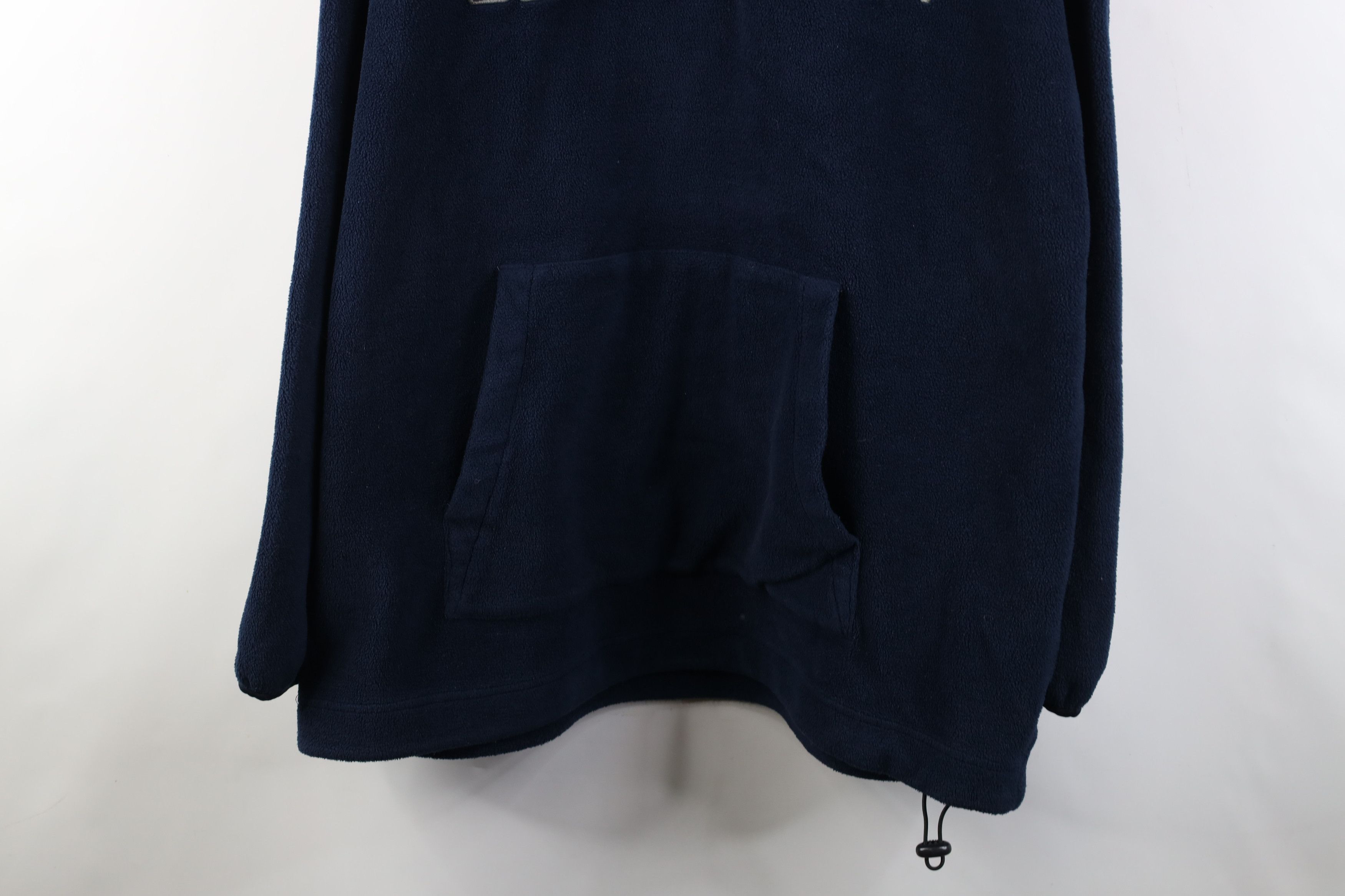 Nautica Vintage 90s Nautica Competition Spell Out Fleece Hoodie Blue Size US XXL / EU 58 / 5 - 3 Thumbnail