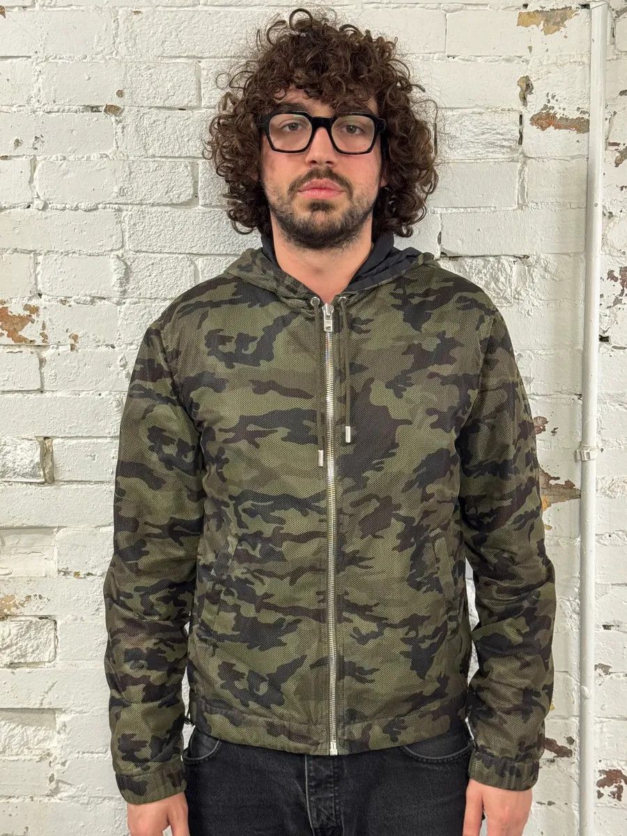 Givenchy SS2014 Givenchy Khaki Nylon Camouflage Hooded Jacket by Riccardo Tisci Size US M / EU 48-50 / 2 - 2 Thumbnail