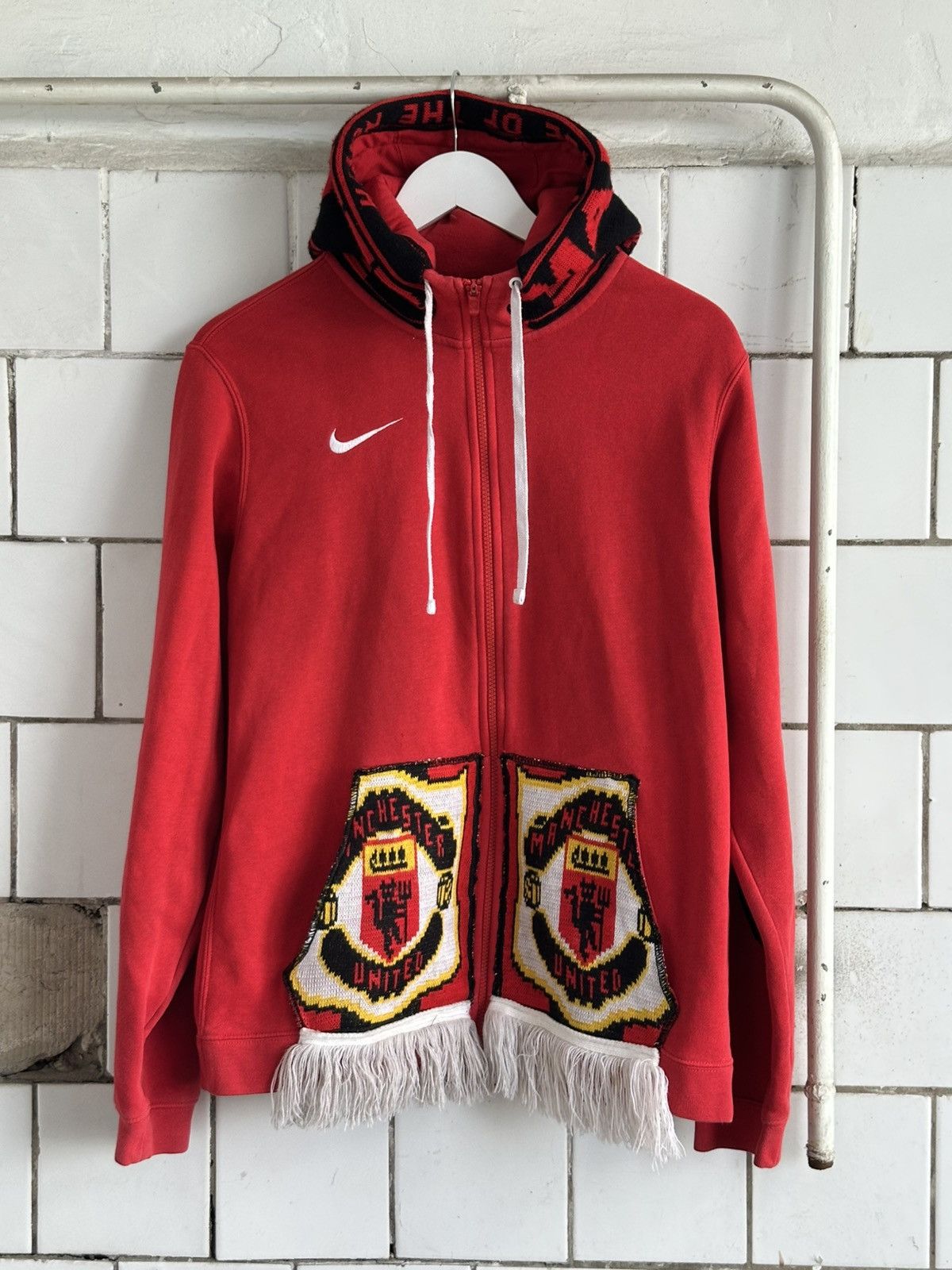 Nike Vintage Japanese Style Nike & Manchester United Custom Zip Size US M / EU 48-50 / 2 - 3 Thumbnail