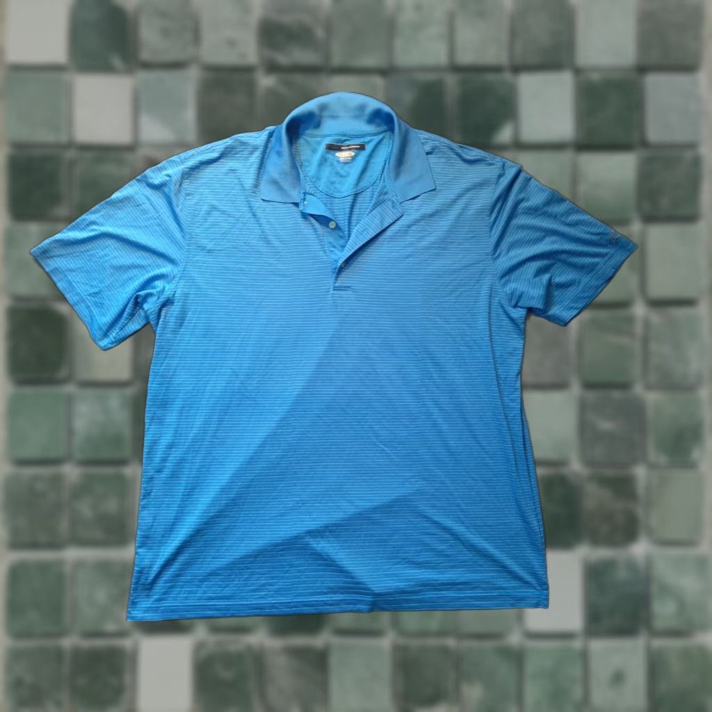 Vintage Greg Norman Mens Shirt XXL Short Sleeve Blue Striped Collar Size US XXL / EU 58 / 5 - 1 Thumbnail