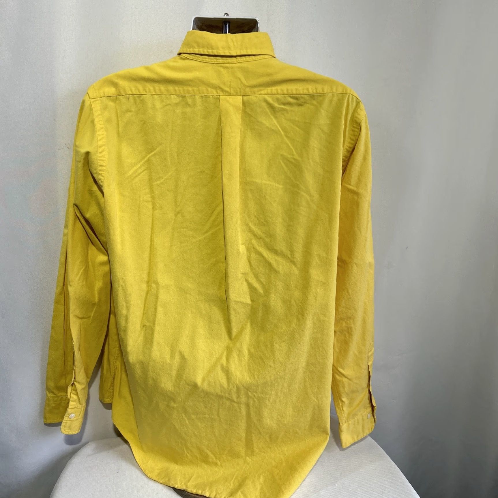 Ralph Lauren Ralph Lauren Shirt Mens L Oxford Button-Down Polo Pony Yellow Long Sleeves Size US L / EU 52-54 / 3 - 3 Thumbnail