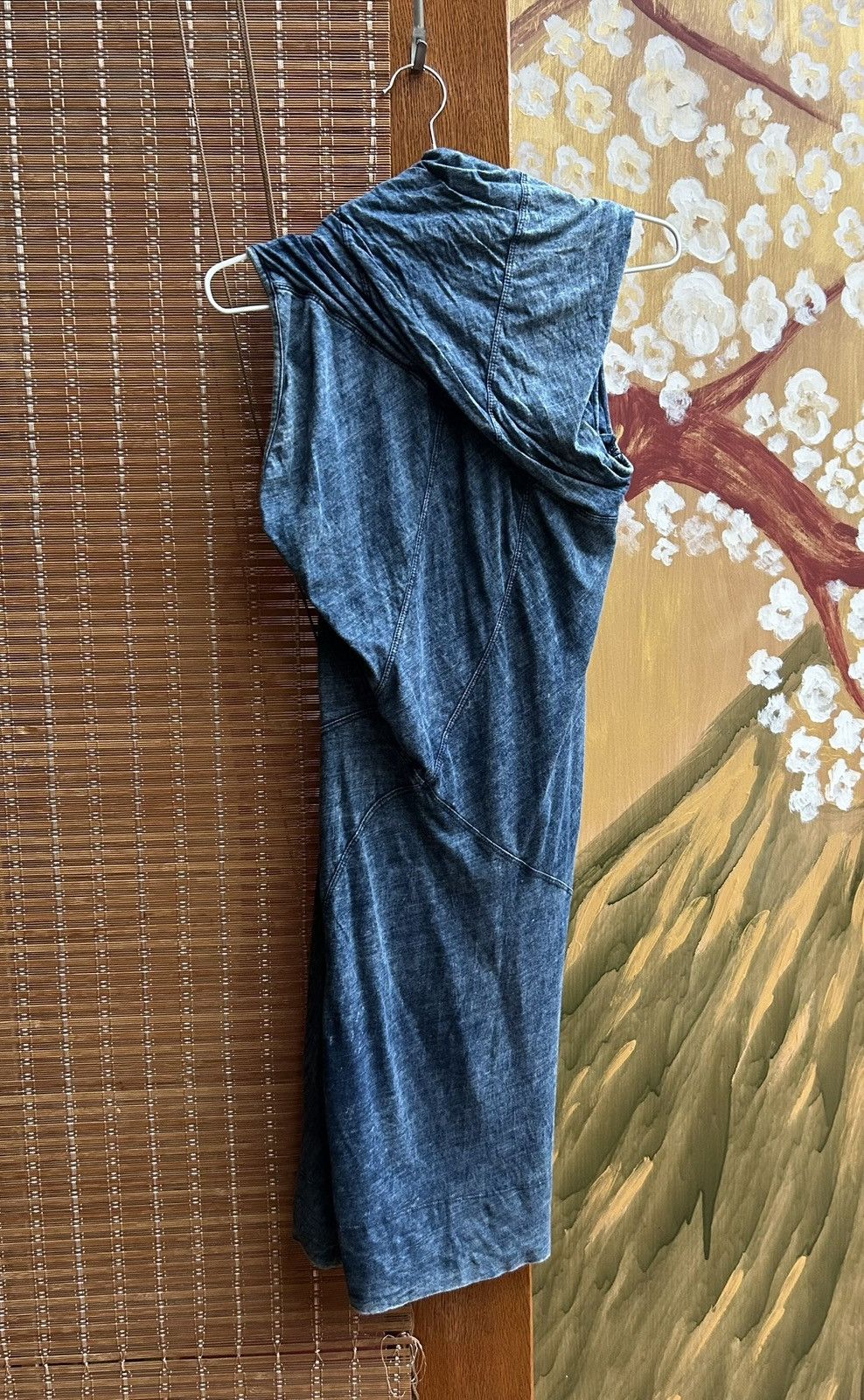 Diesel Y2k Diesel Washed Indigo Asymmetrical Draped Jersey Dress Size XXS / US 00 / IT 34 - 2 Thumbnail