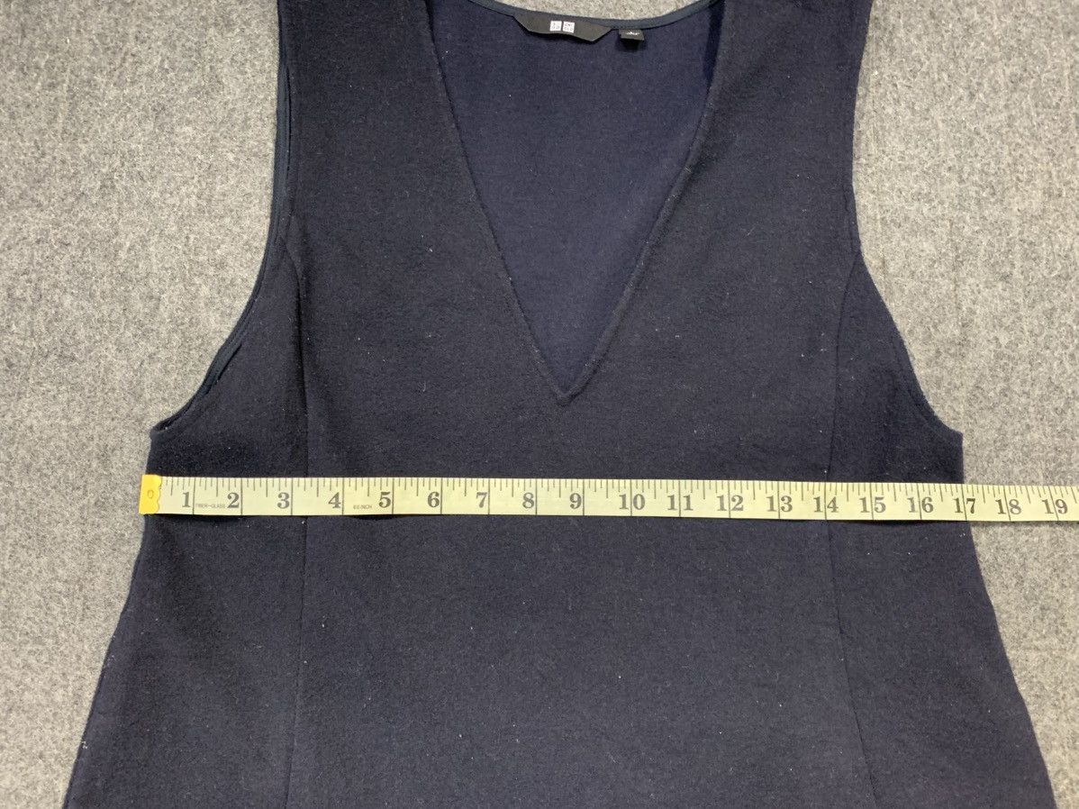 Japanese Brand Hype Brushed Jersey Jumper Skirt Dress Plain Design Deep V Size S / US 4 / IT 40 - 8 Thumbnail