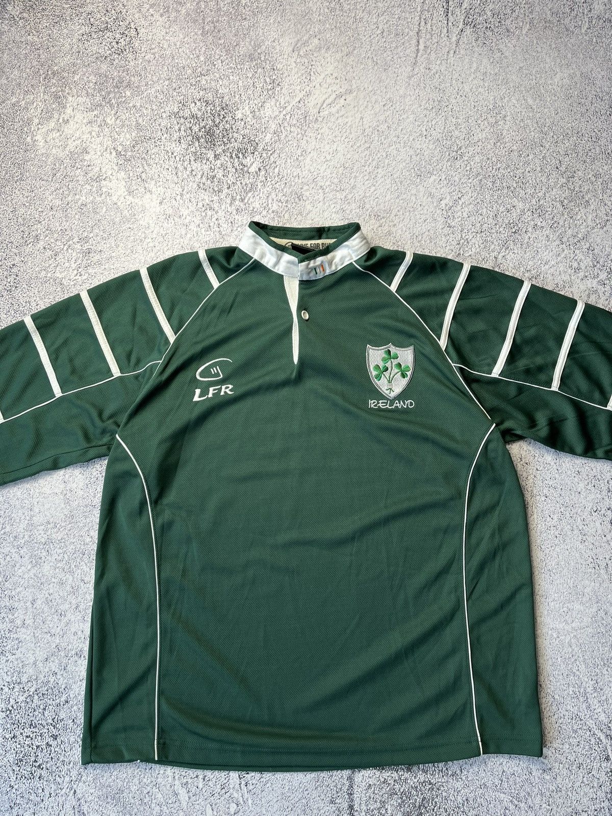 Vintage MENS LFR IRELAND Rugby For Rugby Irish Heavy Duty JERSEY Size US L / EU 52-54 / 3 - 3 Thumbnail