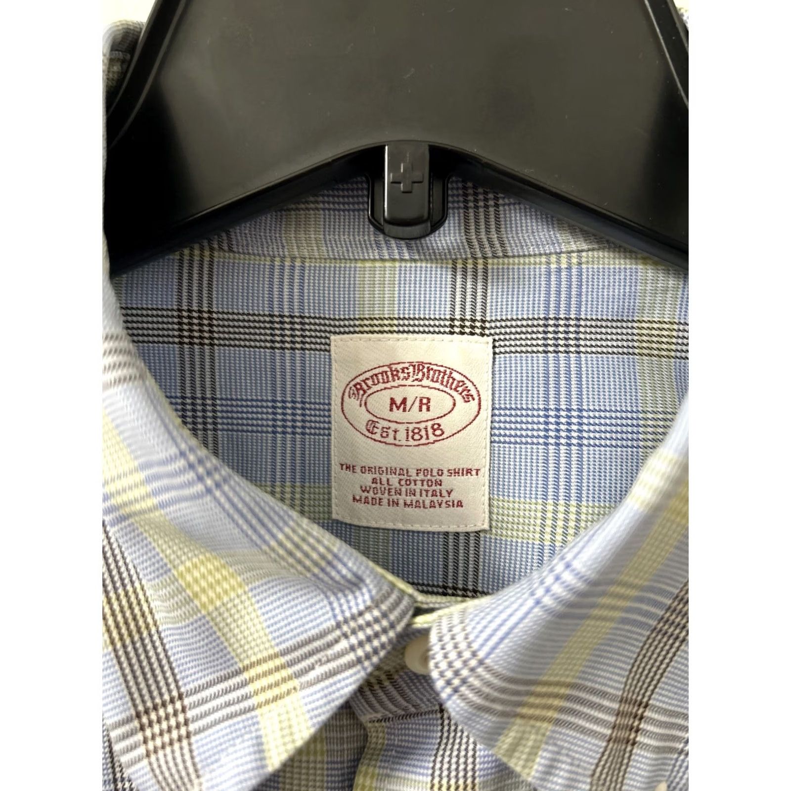 Brooks Brothers Brooks Brothers Original Polo Shirt Mens M Blue Plaid Button-Down Shirt Casual Preppy Breathable Pocketed Cotton Size US M / EU 48-50 / 2 - 6 Thumbnail
