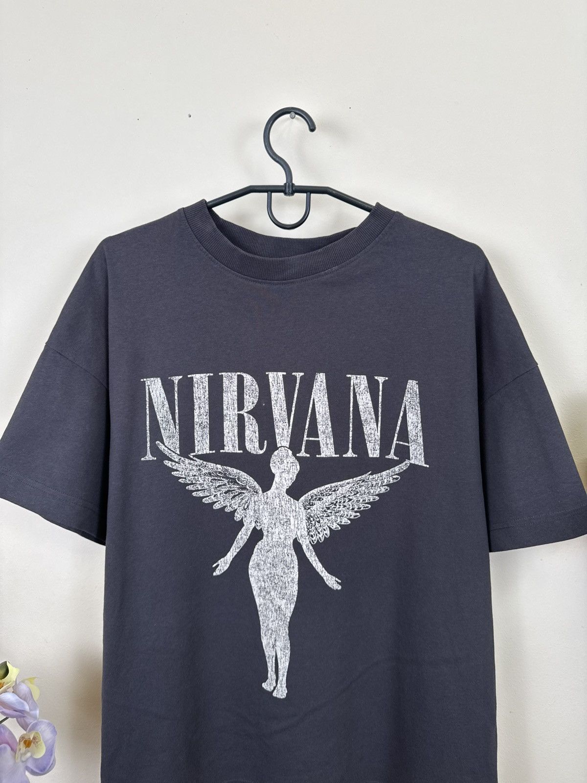 Other Nirvana T shirt In Utero Black Grey Rock Band Kurt Cobain L Size US L / EU 52-54 / 3 - 8 Thumbnail