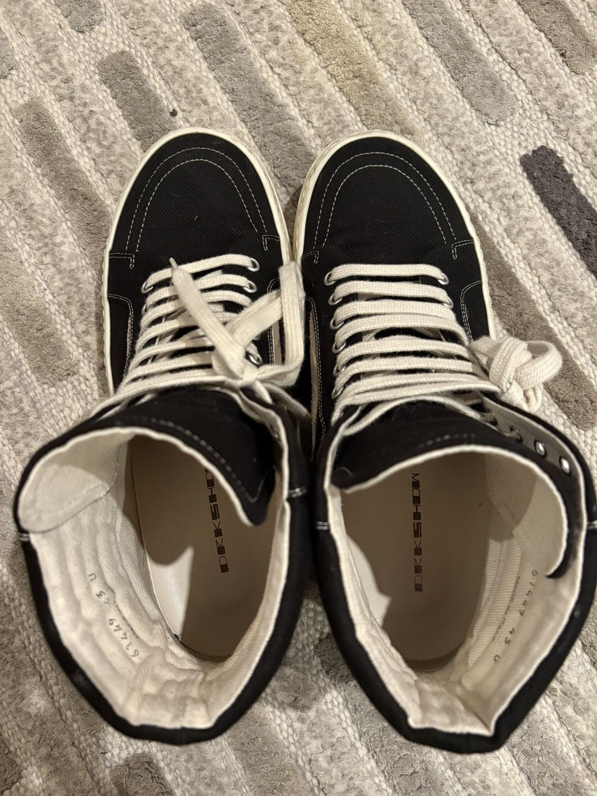 Rick Owens Rick owens hi top vintage vans sneakers Size US 10.5 / EU 43-44 - 5 Thumbnail