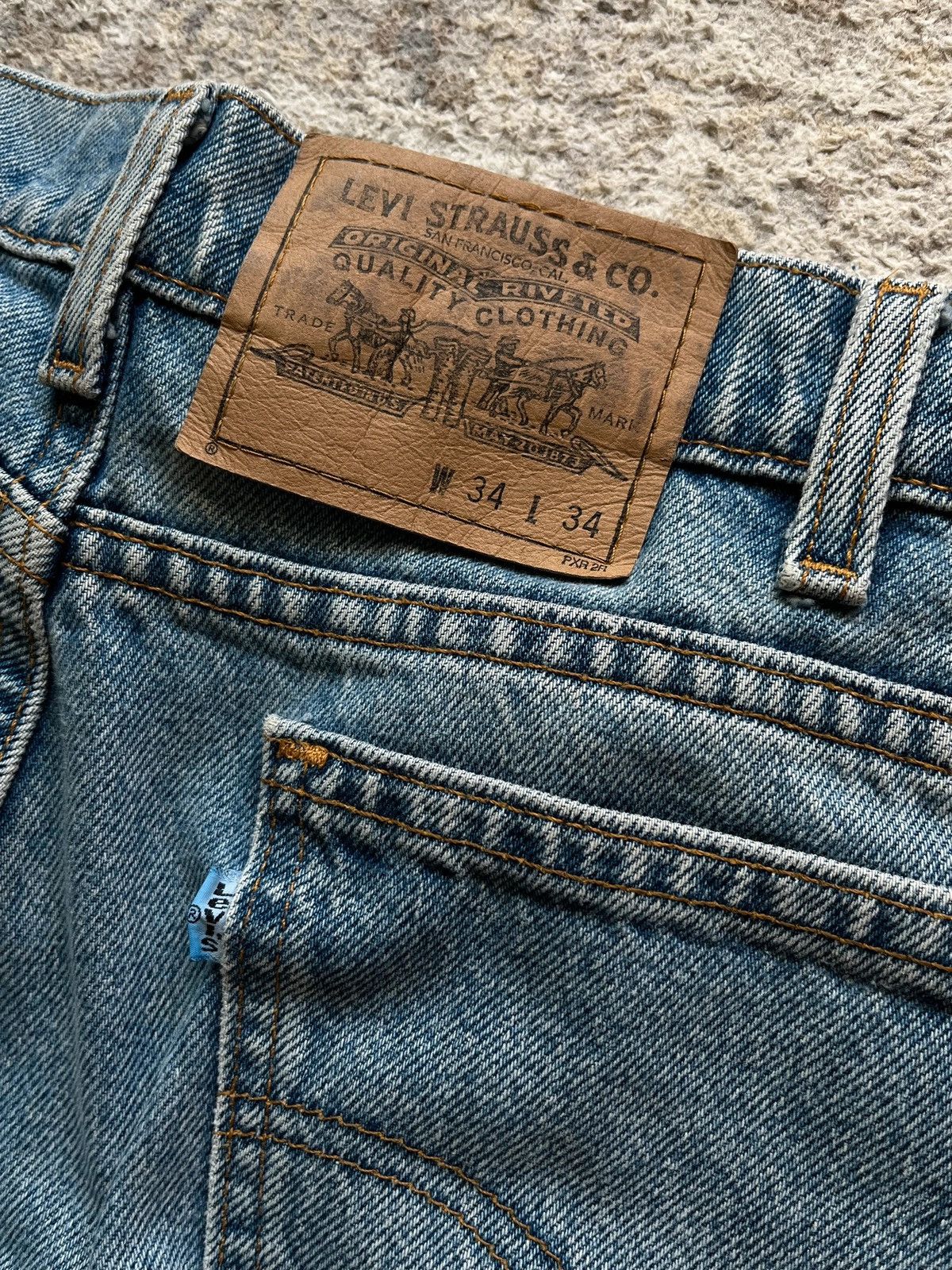 Levi's Levi’s 553 Sz W 34 L 34 Made in USA Rat Distressed Rare Size US 34 / EU 50 - 12 Thumbnail
