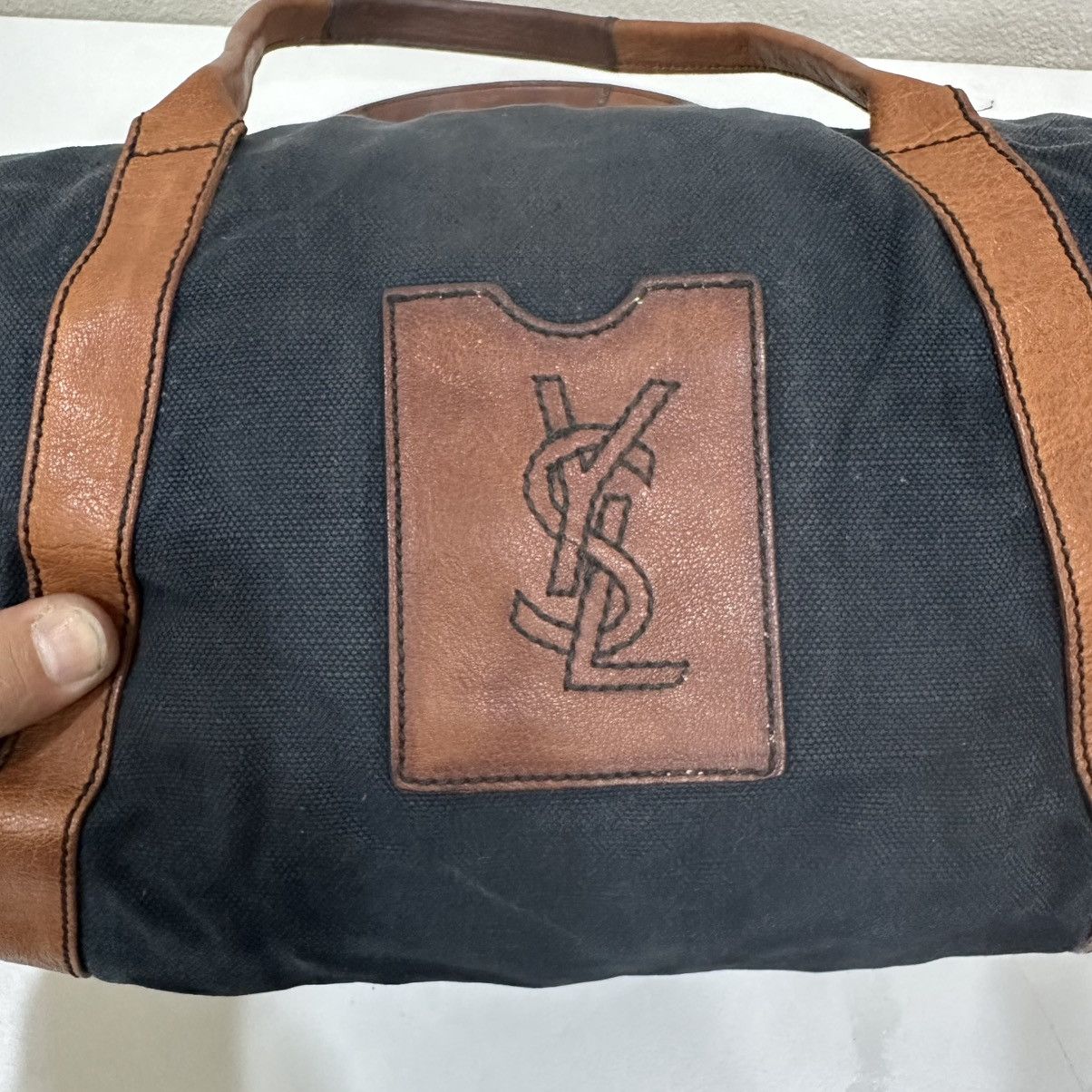 Yves Saint Laurent ‼️LASTDROP‼️ YVES SAINT LAURENT RIVE GAUCHE CANVAS BOTON BAG Size ONE SIZE - 5 Thumbnail