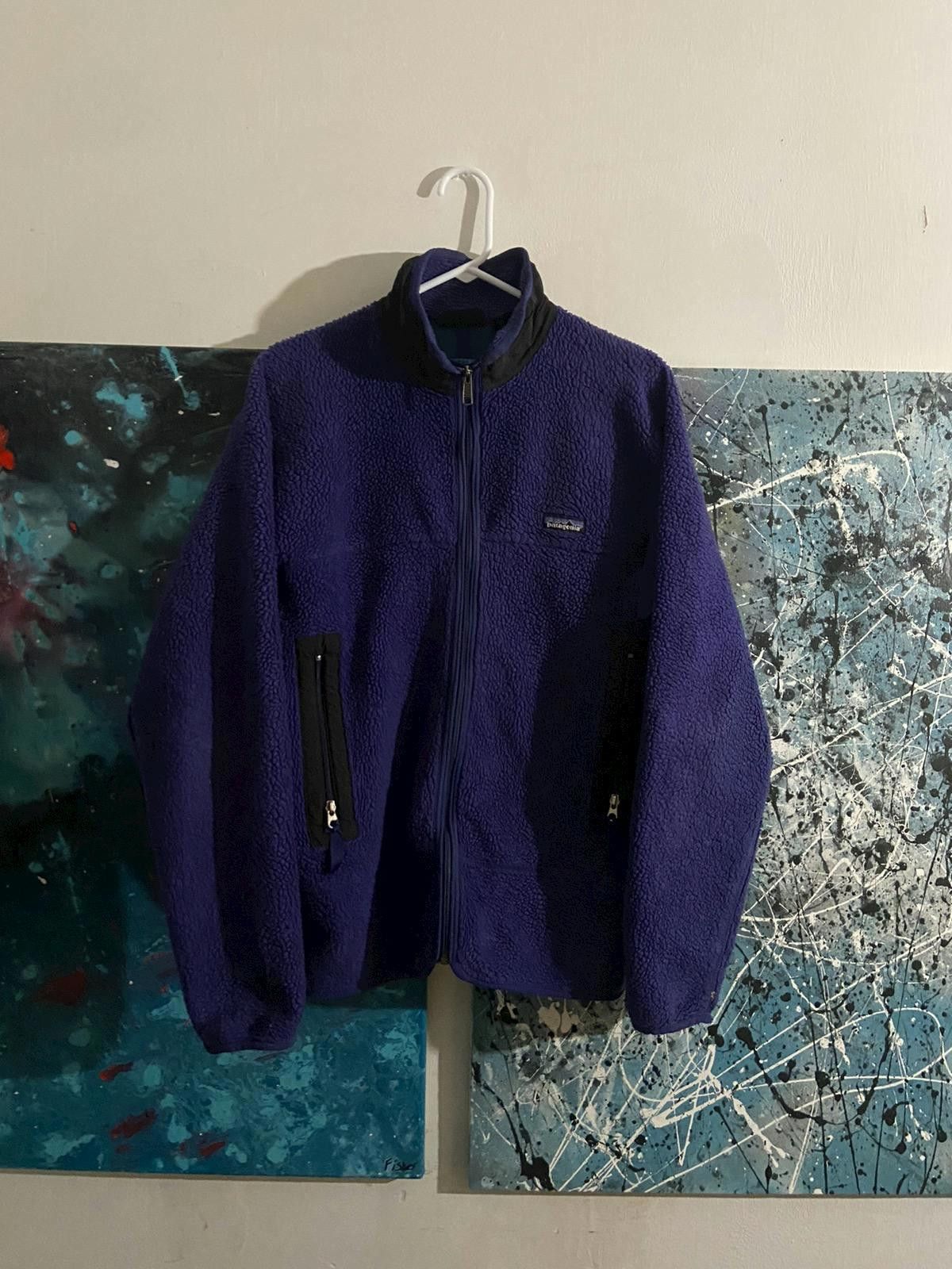 image of Patagonia Pef Sherpa Jacket in Purple, Men's (Size Large)