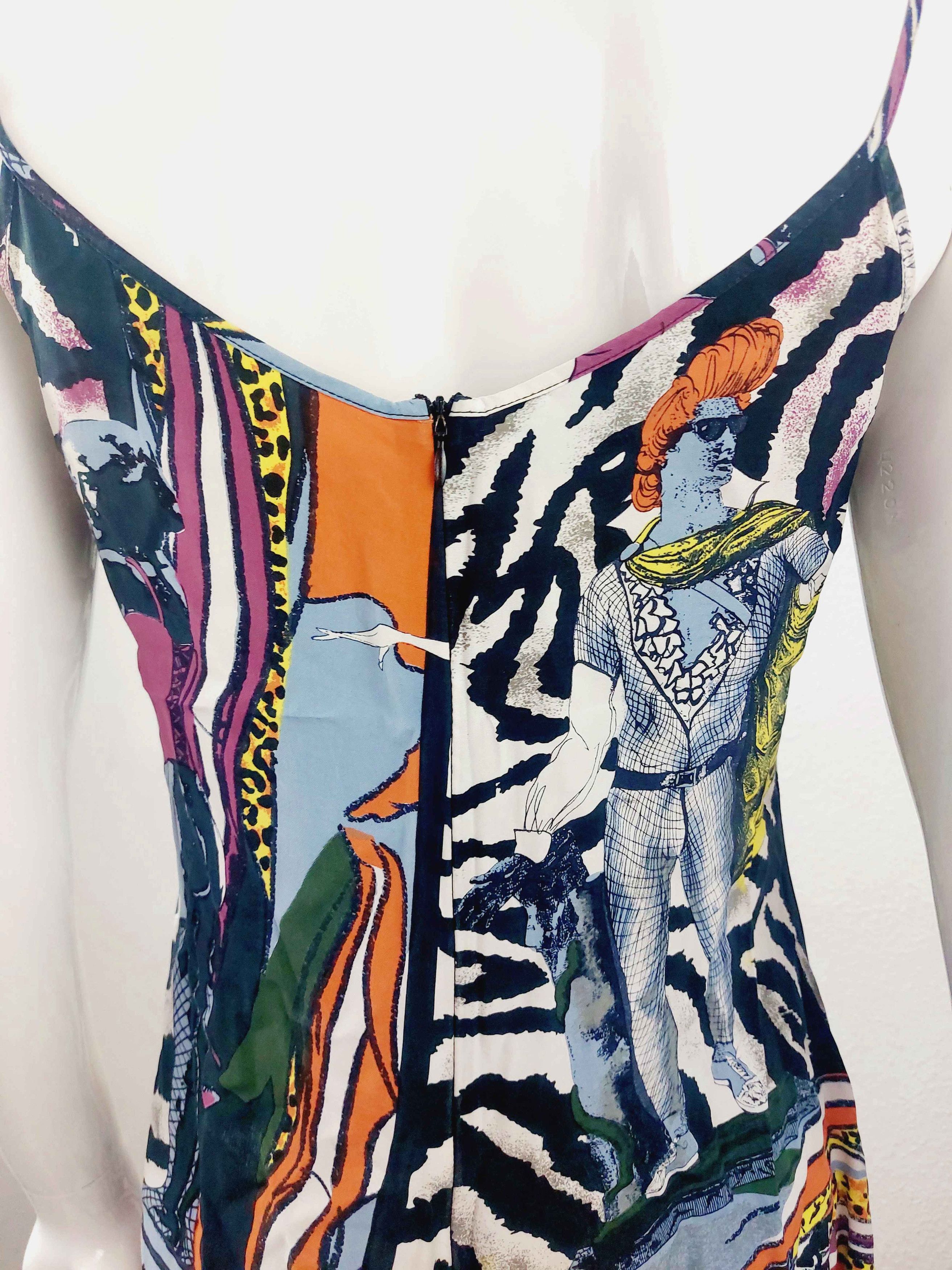 Jean Paul Gaultier Jean Paul Gaultier Cartoon Pop Art Zebra Mini Dress Size M / US 6-8 / IT 42-44 - 11 Thumbnail