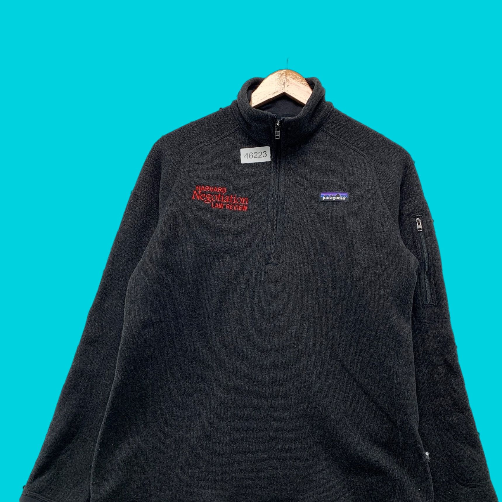 Patagonia Patagonia Better Sweater Pullover Womens Medium Black Harvard Negotiation Law Sweatshirt Pullover Size M / US 6-8 / IT 42-44 - 1 Thumbnail