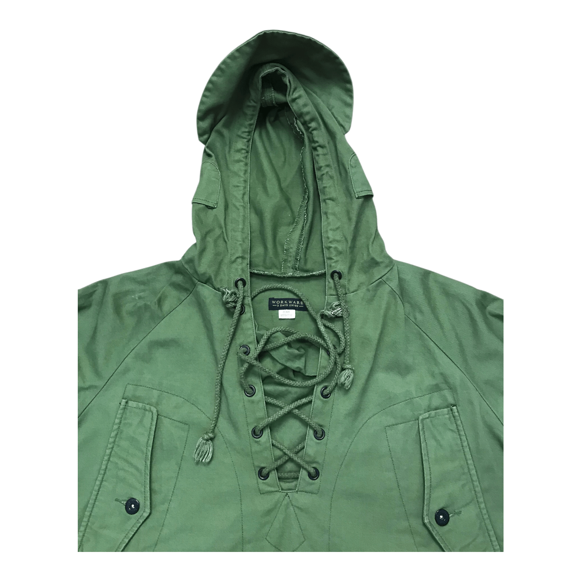Vintage Vintage Army Shoelace Hoodie Jacket Size US M / EU 48-50 / 2 - 3 Thumbnail