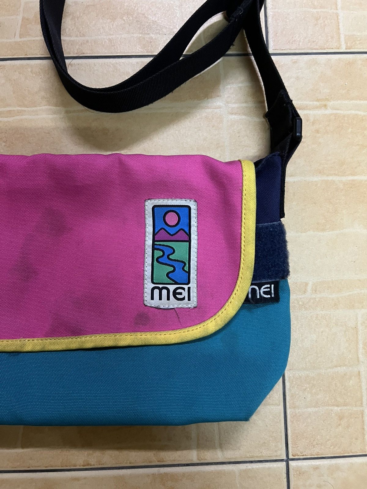 Japanese Brand MEI Japan Multicolor Violet Label Sling Bag Size ONE SIZE - 4 Thumbnail