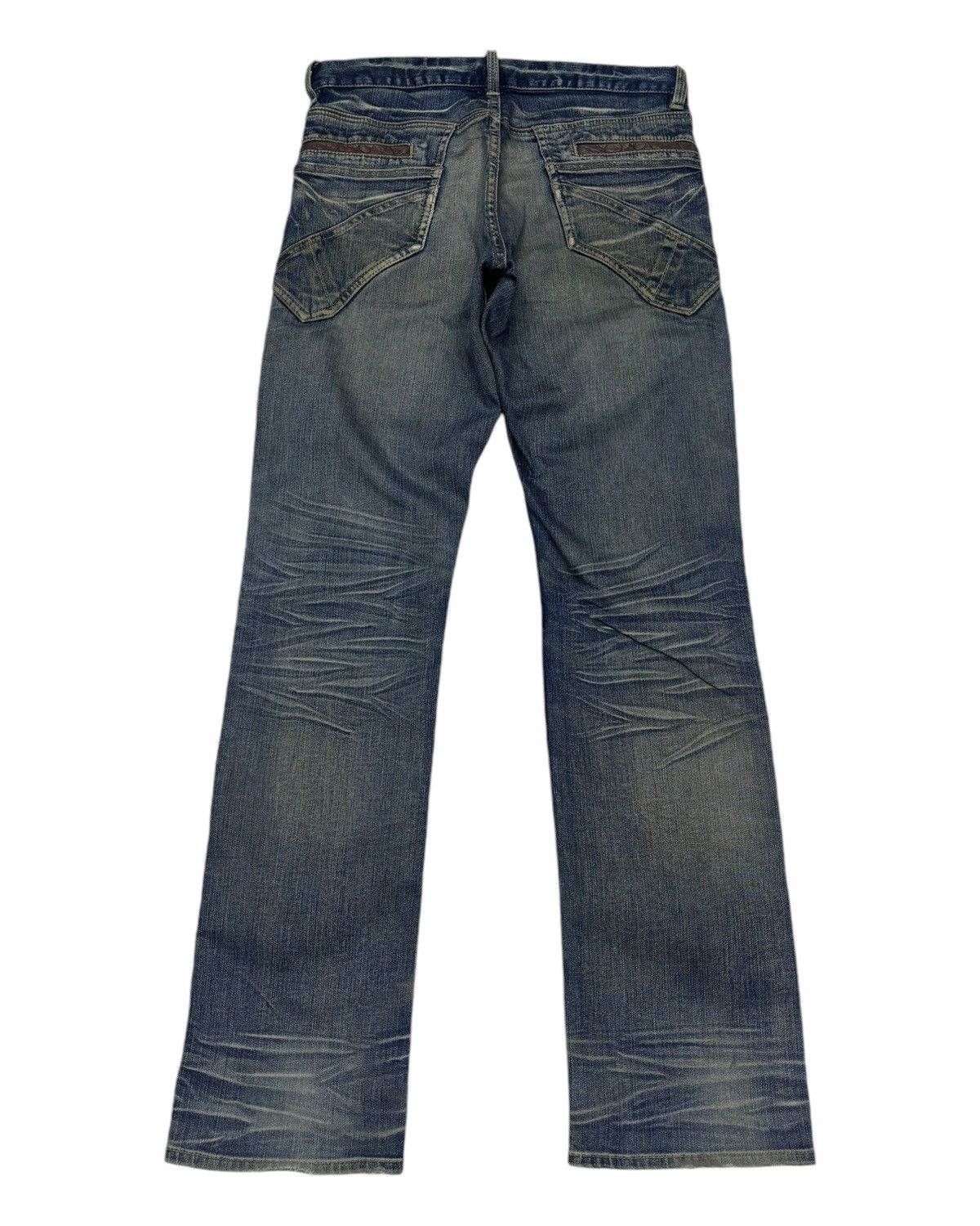If Six Was Nine × Michel Klein × Vintage 🔥MICHEL KLEIN DOUBLE POCKET DISTRESSED DENIM JEANS Size US 32 / EU 48 - 3 Thumbnail