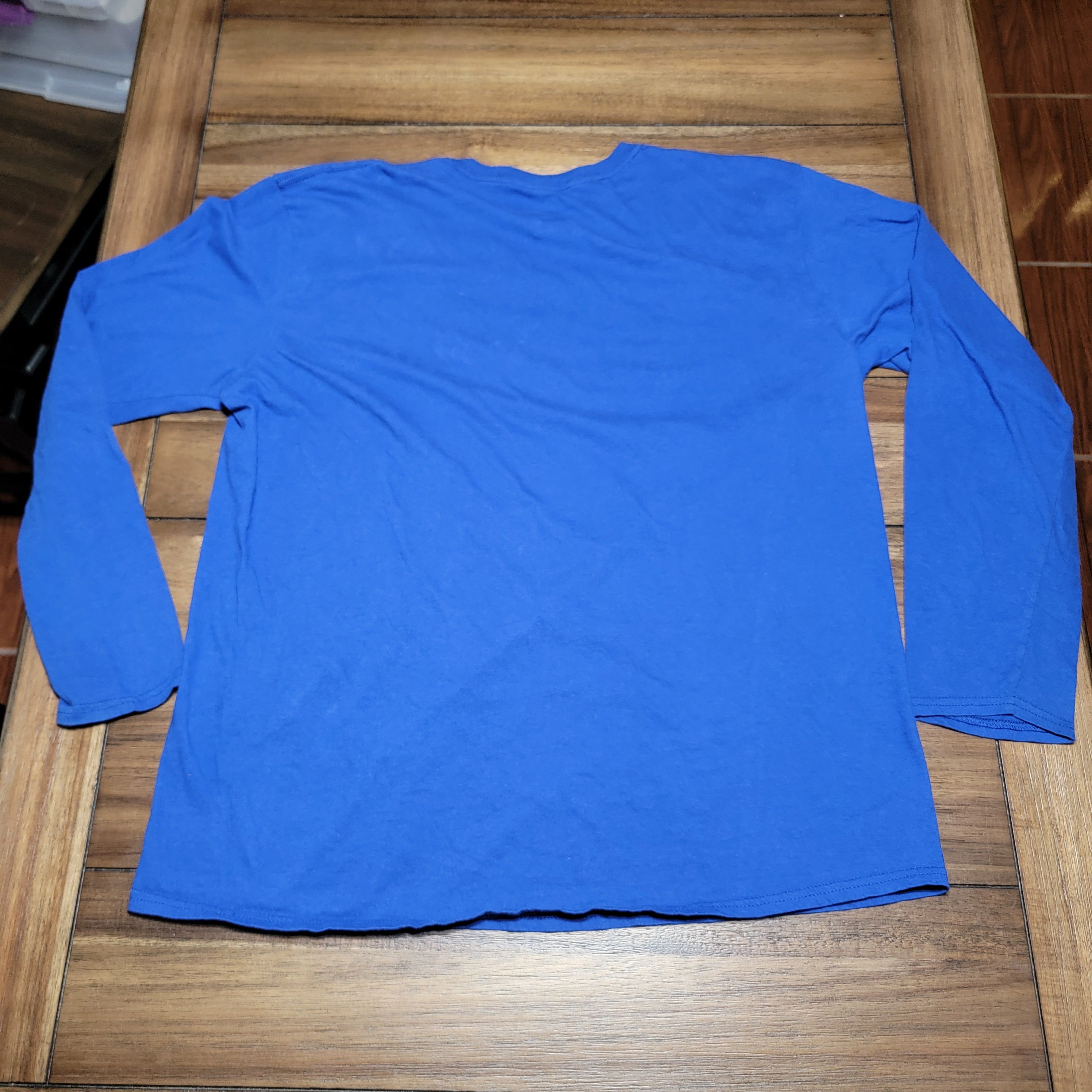 Majestic Majestic LS Royal Blue Unisex Tee Texas Rangers - Size XL Size US XL / EU 56 / 4 - 3 Thumbnail