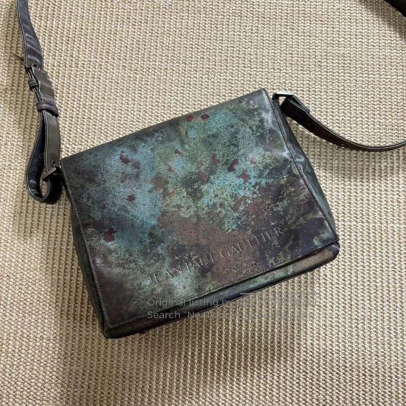 Jean Paul Gaultier Jean Paul Gaultier mottled messenger bag. Size ONE SIZE - 2 Thumbnail