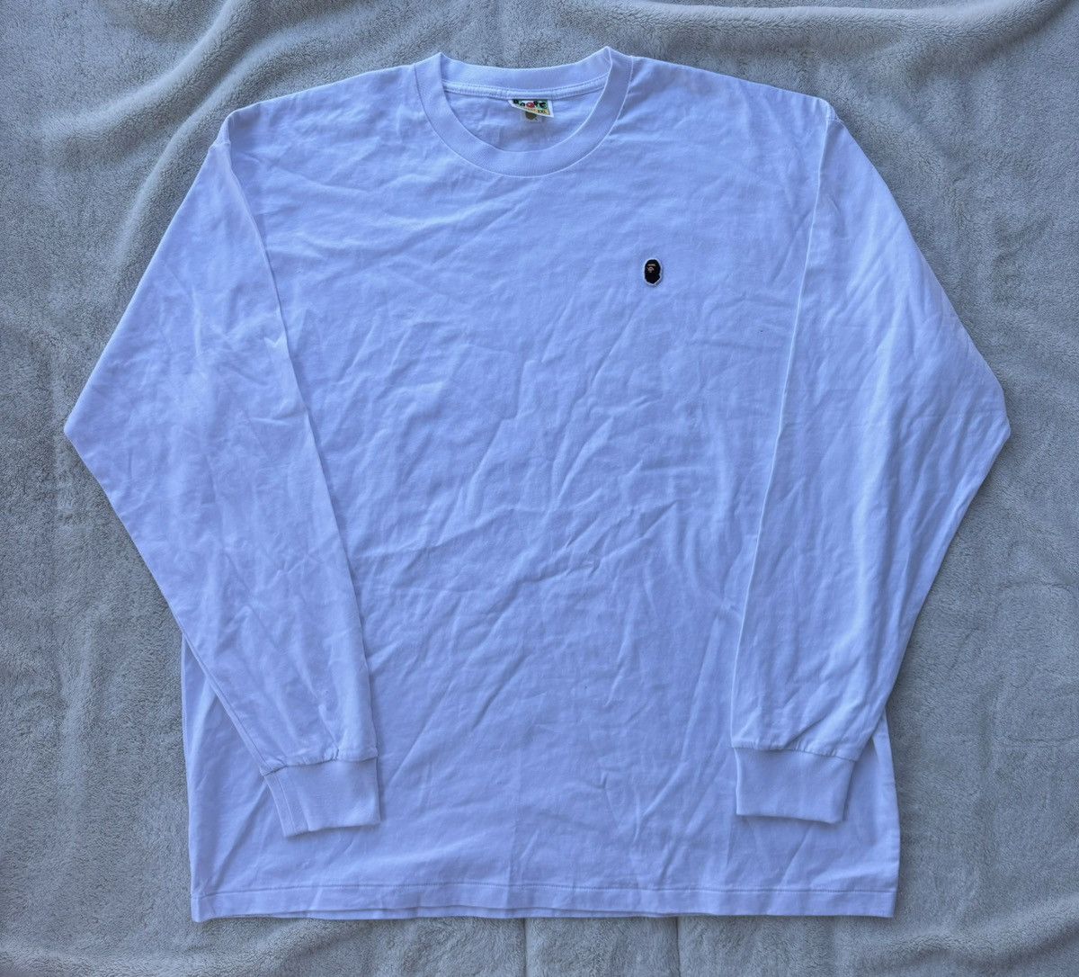 Bape Bape White One Point Longsleeve Tee Size US XXL / EU 58 / 5 - 1 Preview