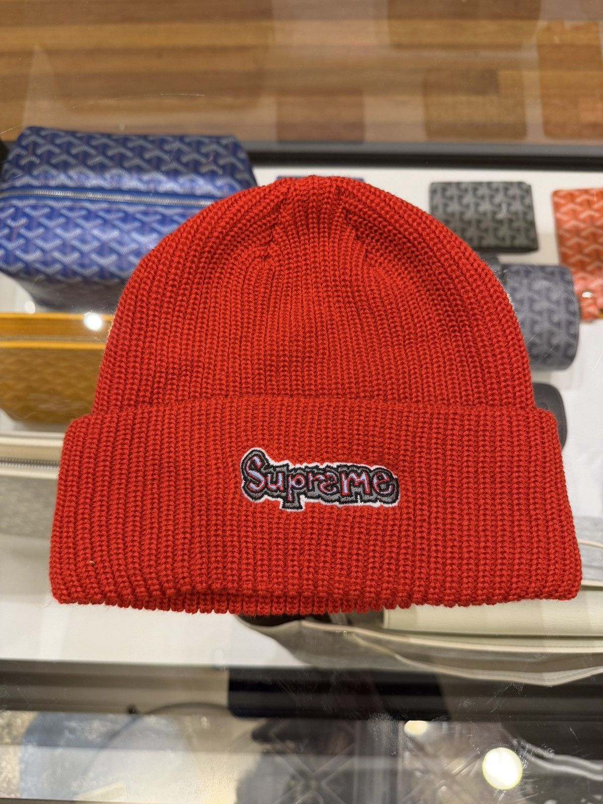 Supreme Supreme Gonz Logo Beanie - Red Size ONE SIZE - 1 Thumbnail