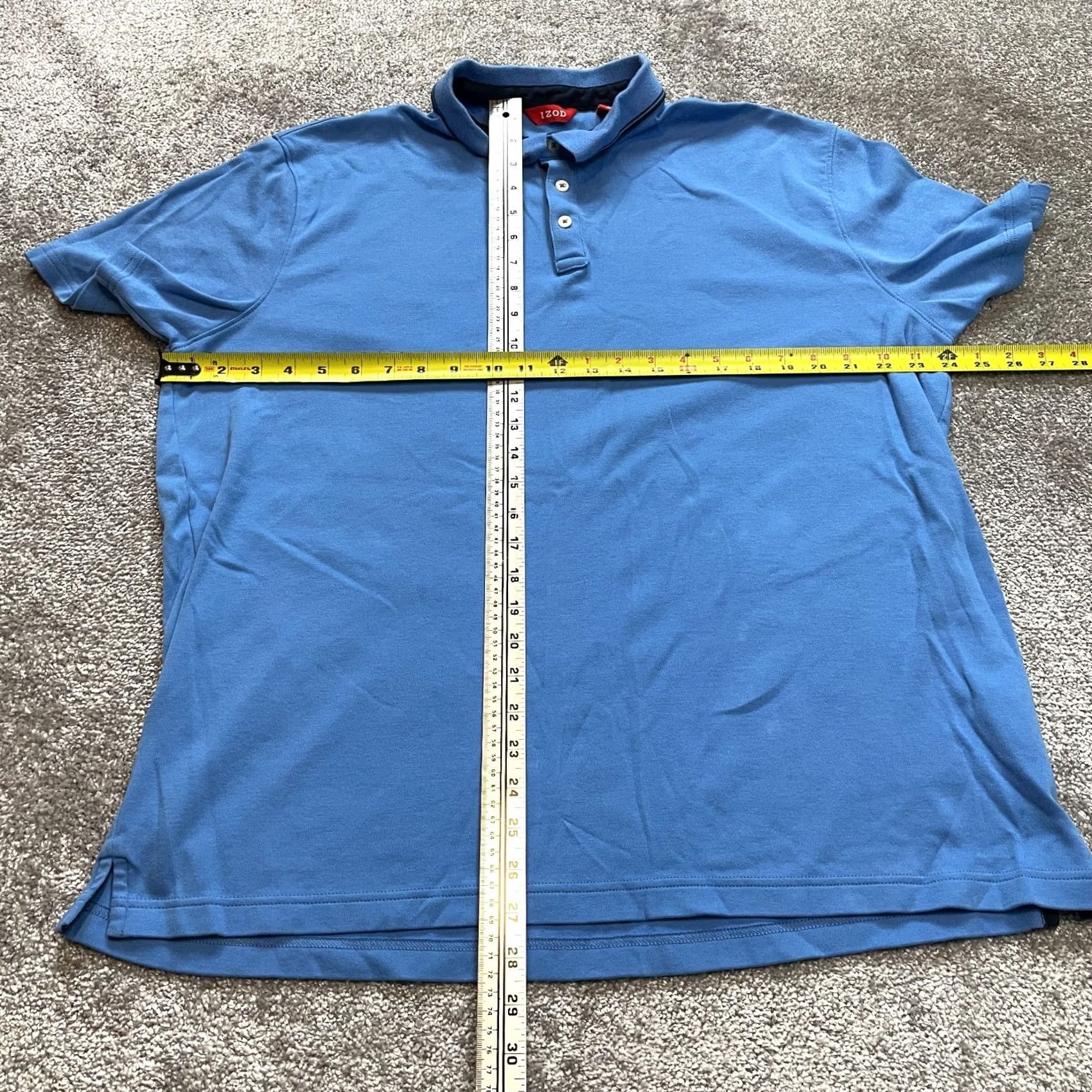 Izod VINTAGE IZOD Polo Shirt Mens XL Light Blue 100% Cotton Collared Golf Preppy Solid Short Sleeve Mens Size US XL / EU 56 / 4 - 5 Thumbnail