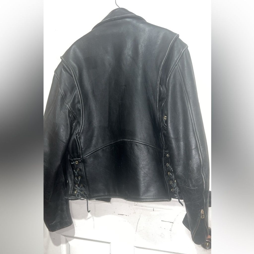 Other Xpert Sport black leather motorcycle jacket, size 42 Size US M / EU 48-50 / 2 - 9 Thumbnail
