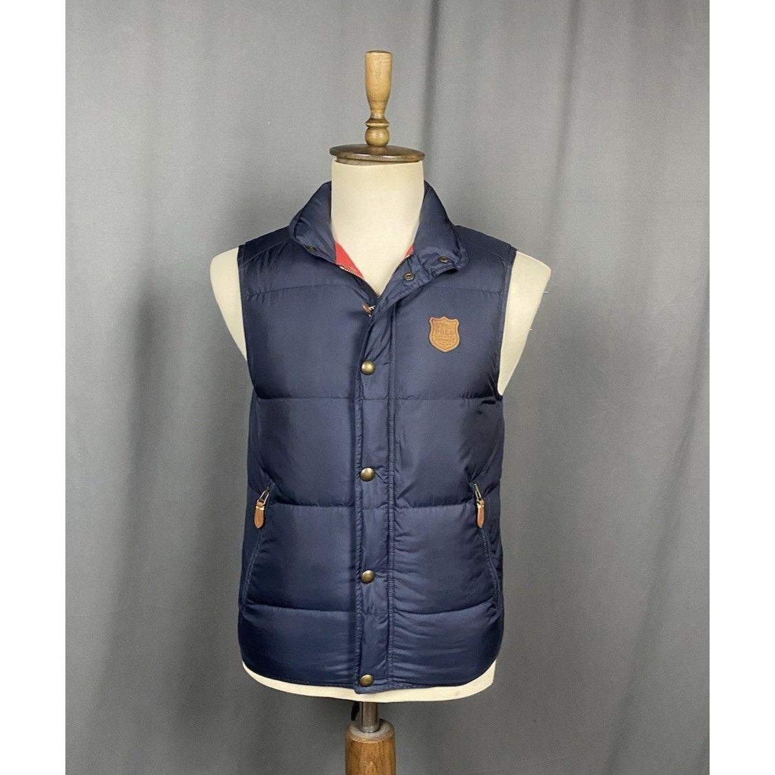 Polo Ralph Lauren Polo by Ralph Lauren Vintage Men's Blue Down Insulated Vest Size US S / EU 44-46 / 1 - 1 Thumbnail
