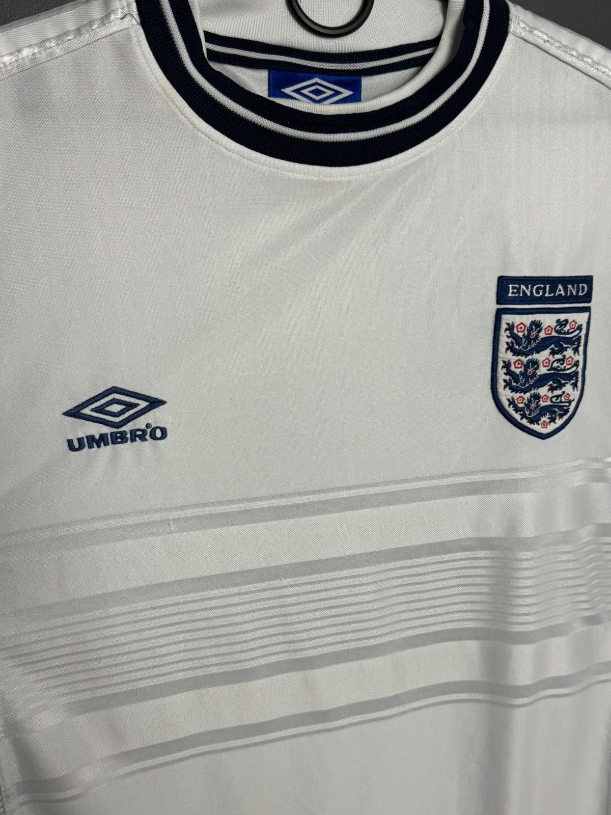Umbro England National Team 99/01 Home Football Soccer Jersey Size US L / EU 52-54 / 3 - 3 Thumbnail