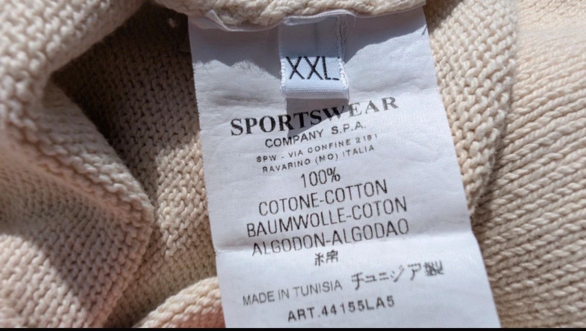 Stone Island Rare 90’s Massimo Osti Patch Cotton V-Neck Long Sleeve Jumper Pullover Sweater Size US XXL / EU 58 / 5 - 4 Thumbnail