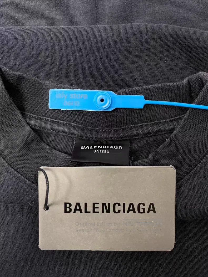 Balenciaga Balenciaga Letter Logo Printed Round Neck Short Sleeve T-S Size US S / EU 44-46 / 1 - 4 Thumbnail