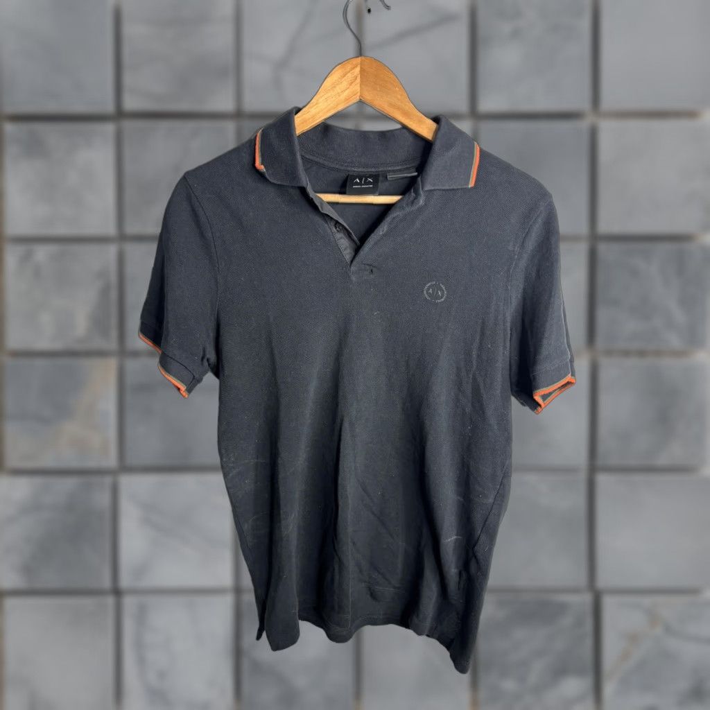 Armani Exchange Armani Exchange Polo Shirt Mens Small Black Logo Tipped Collar Pique Casual Size US S / EU 44-46 / 1 - 1 Thumbnail