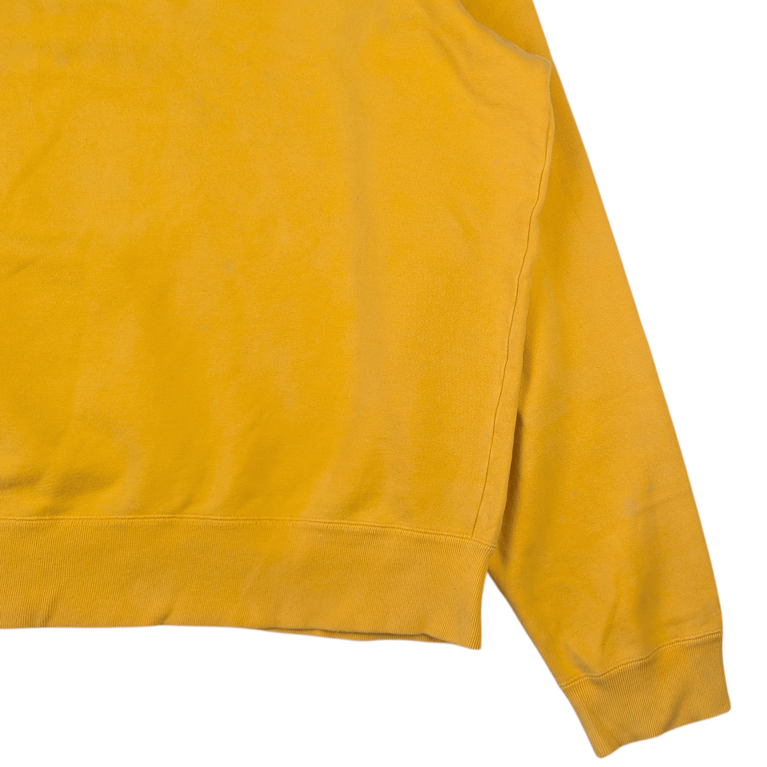 Japanese Brand Vintage 90's UNIQLO Yellow Plain Sweatshirts Jumper Size US XL / EU 56 / 4 - 14 Thumbnail