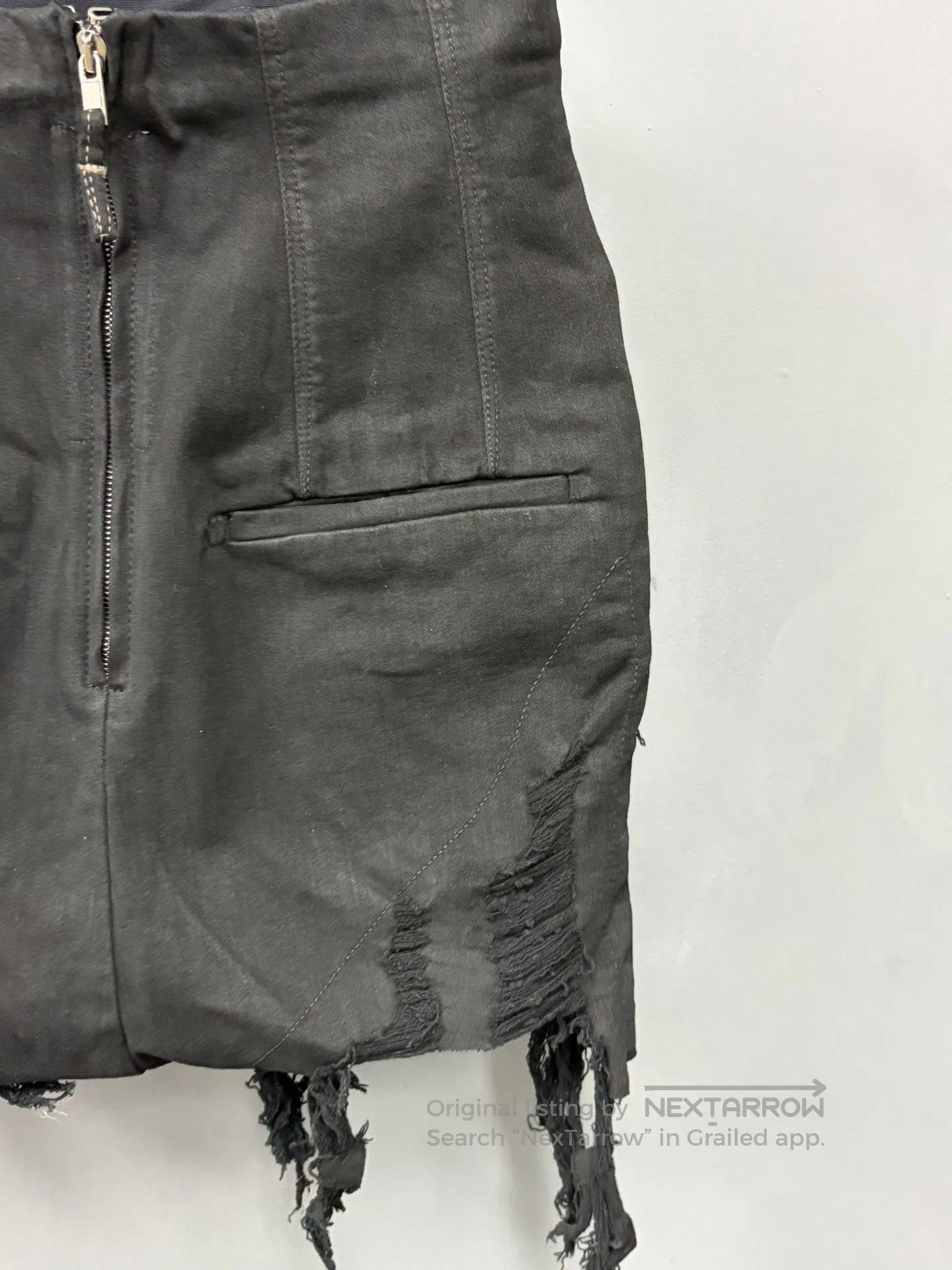 Rick Owens Drkshdw Rick Owens Drkshdw 24ss Washed Fringe Shorts. Size 24" / US 00 / IT 34 - 3 Thumbnail