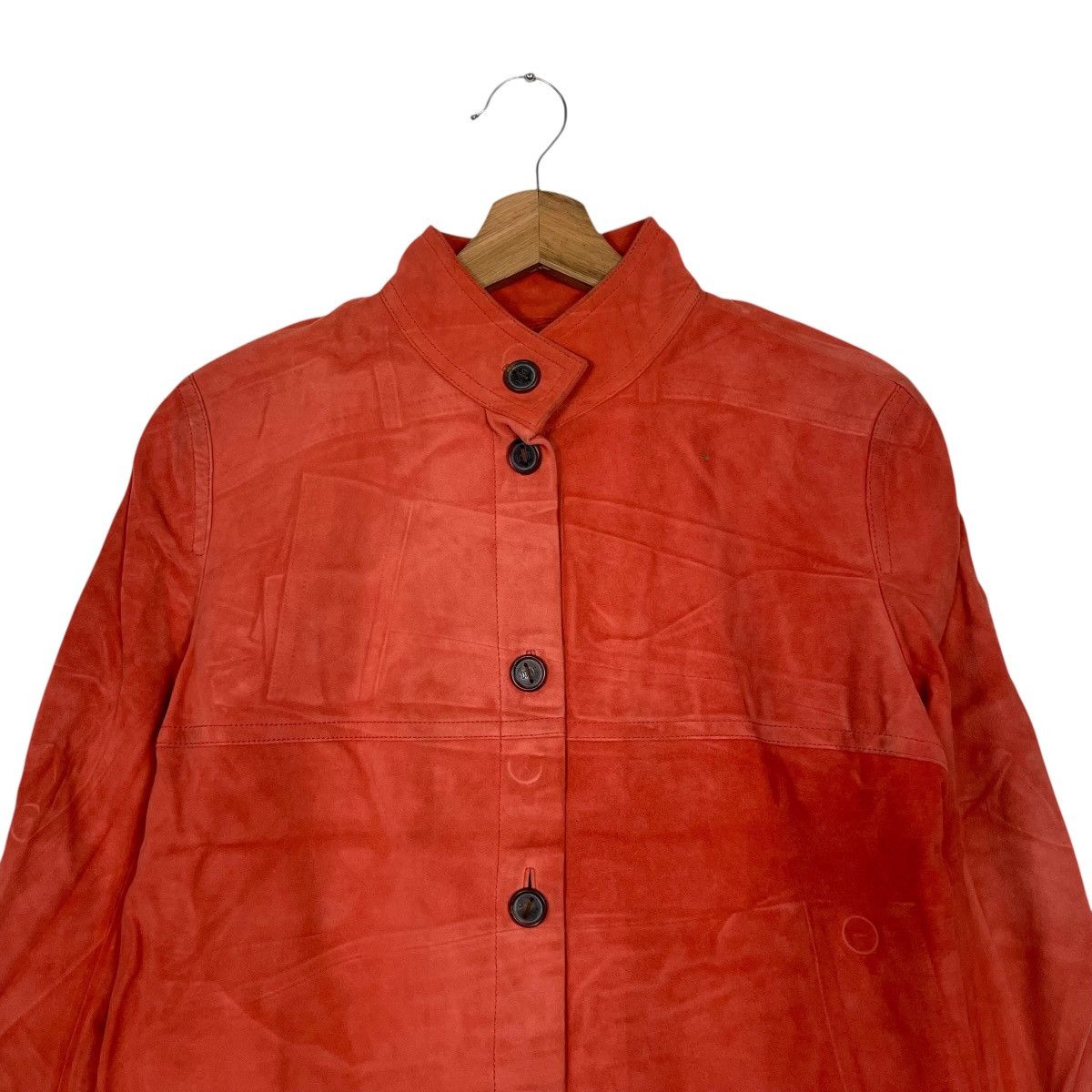 Loewe Loewe Orange Leather Jacket Size S / US 4 / IT 40 - 2 Thumbnail