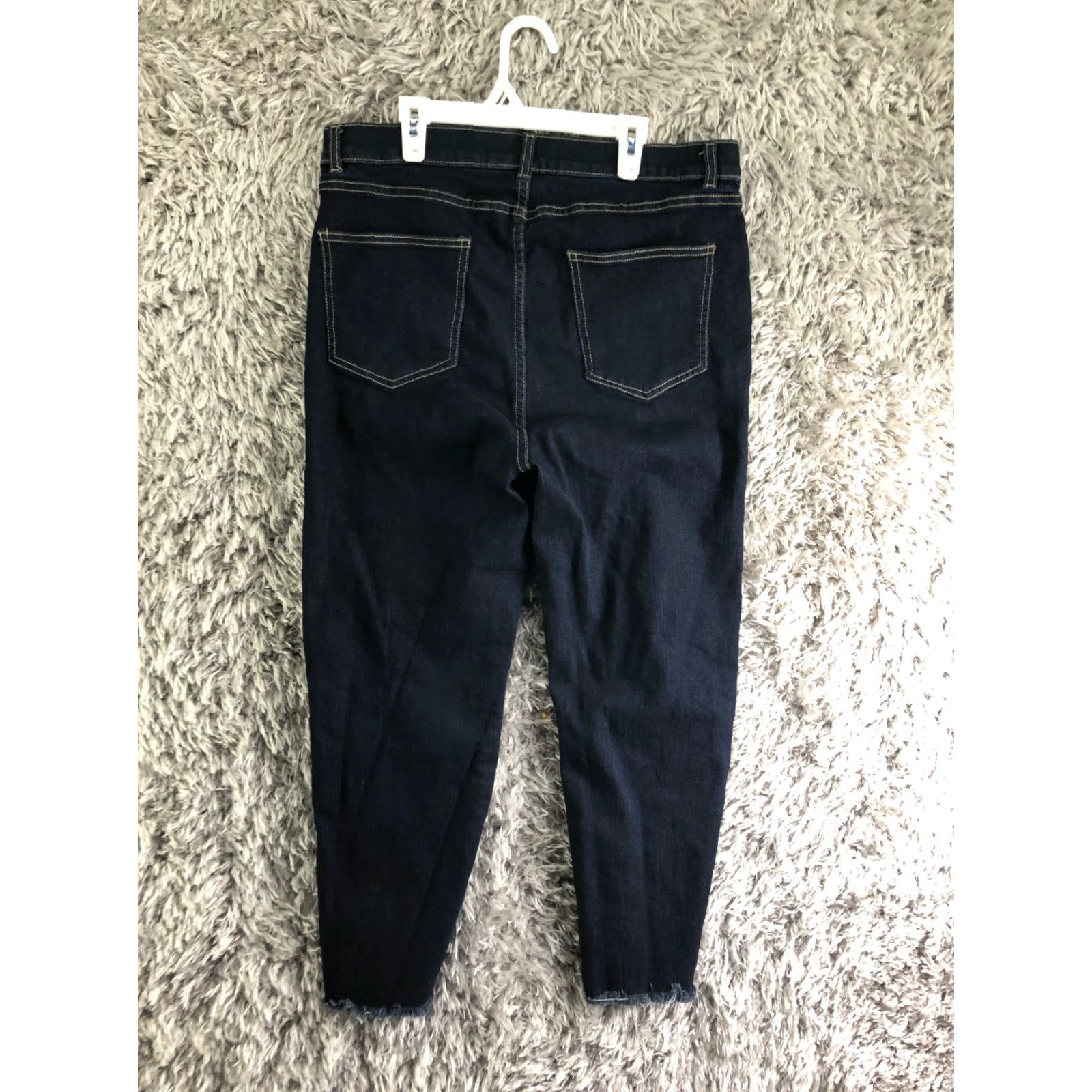 Vintage SOHO Jeans Women Size 14 High Waist Straight Mid Rise Blue Denim 5-Pocket Regular Length Blue Size 36" / US 14 / IT 50 - 5 Thumbnail