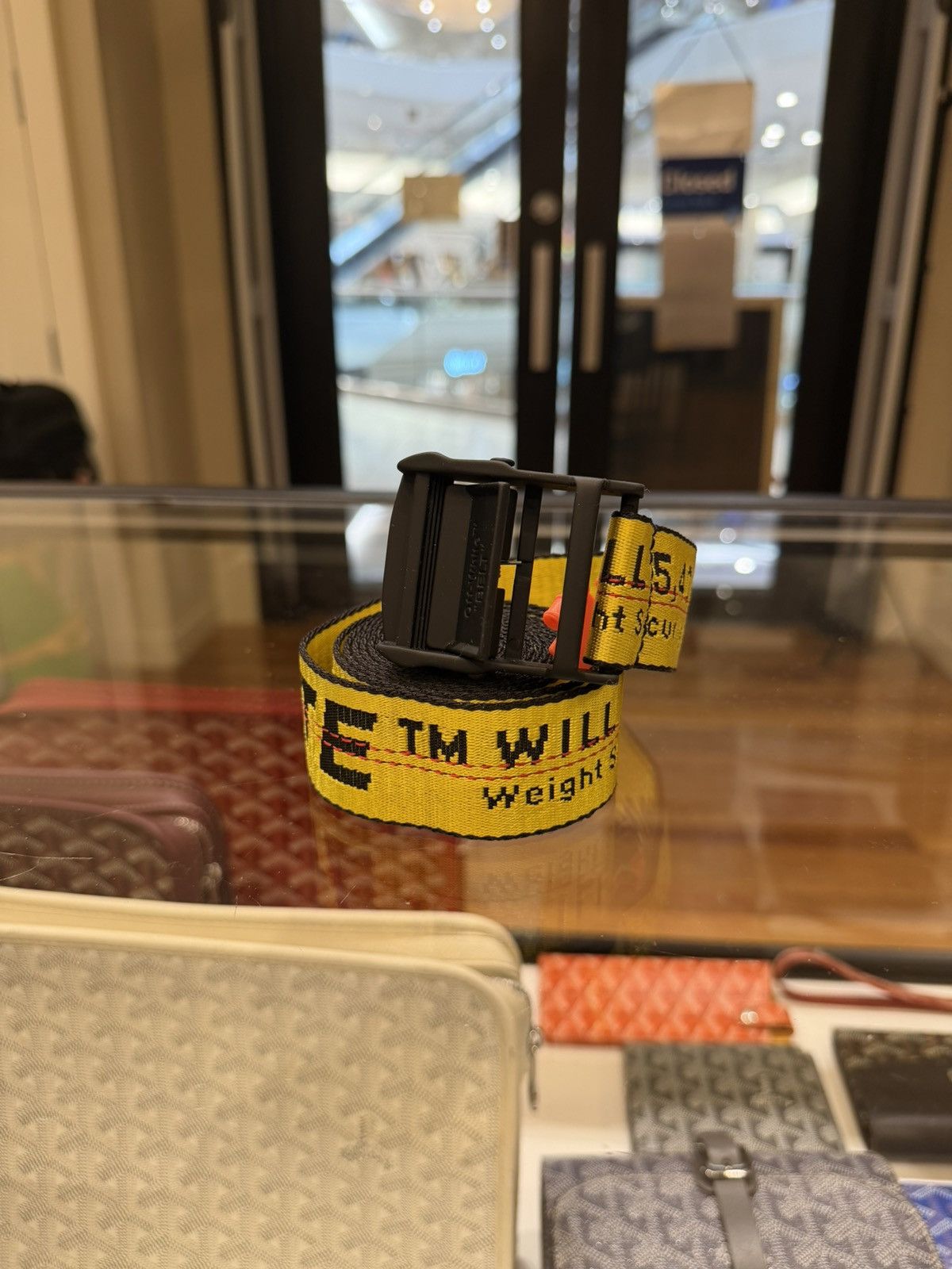 Off-White Off-White Industrial Strap Belt - Yellow Size ONE SIZE - 1 Thumbnail