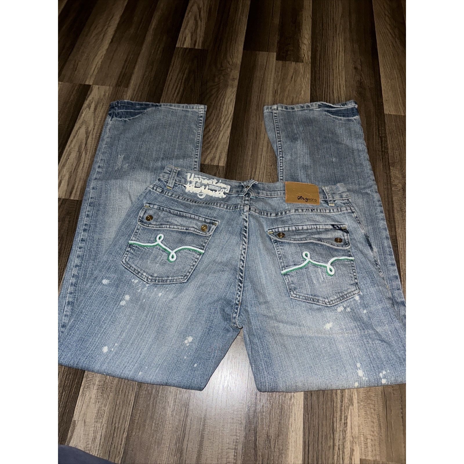 LRG × Vintage Vintage Y2K LRG Denim Jeans Blue 34x34 Size US 34 / EU 50 - 5 Thumbnail