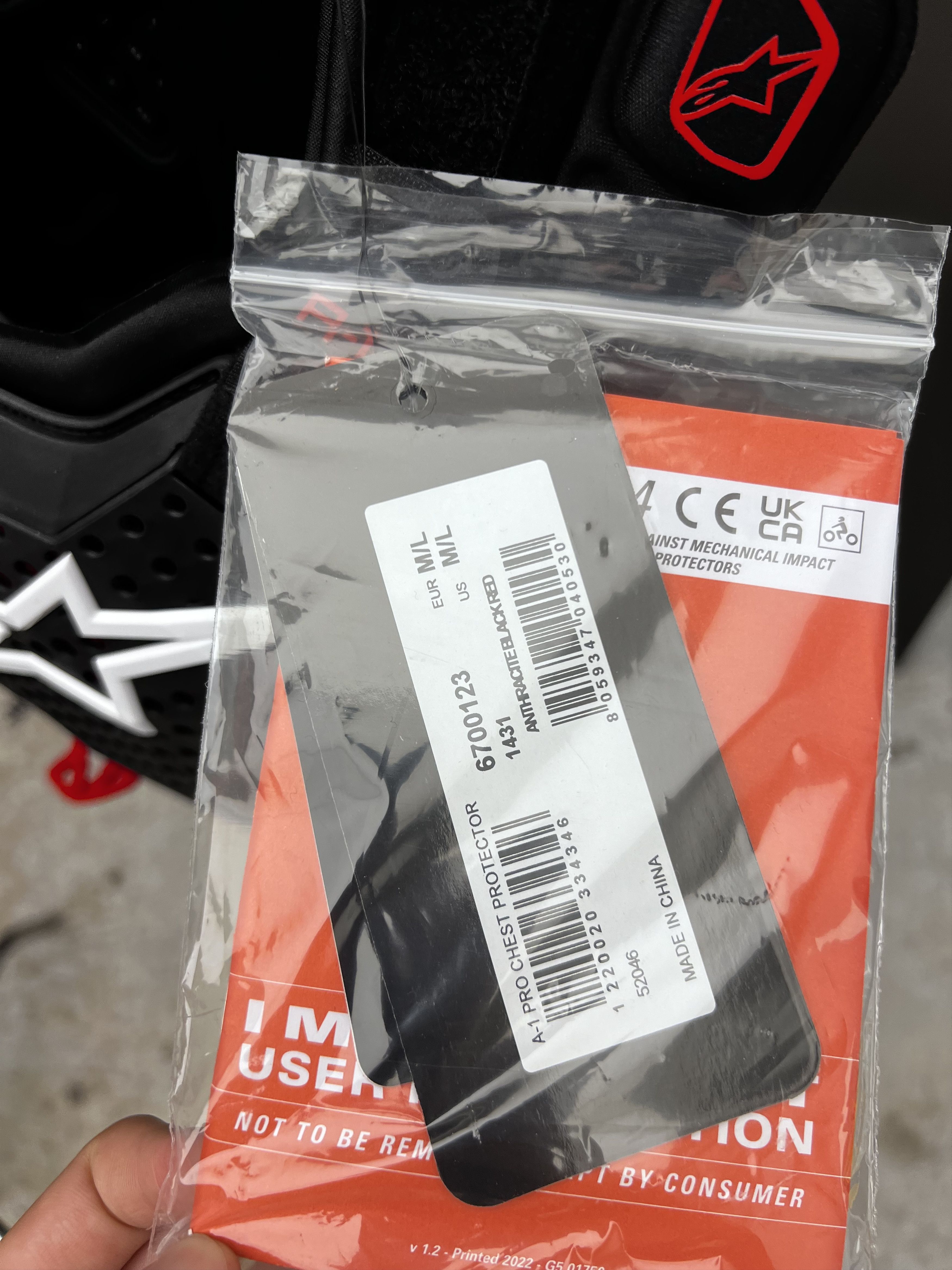 Alpinestars ALPINESTARS PRO A-1 CHEST PROTECTOR Size US M / EU 48-50 / 2 - 3 Thumbnail
